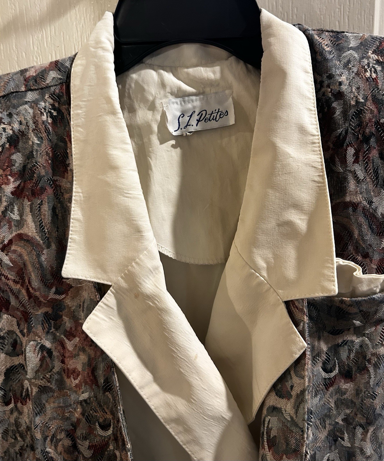 Vintage Rare S.L. Petites Secretary Romper & Jacket Set Floral Size 14