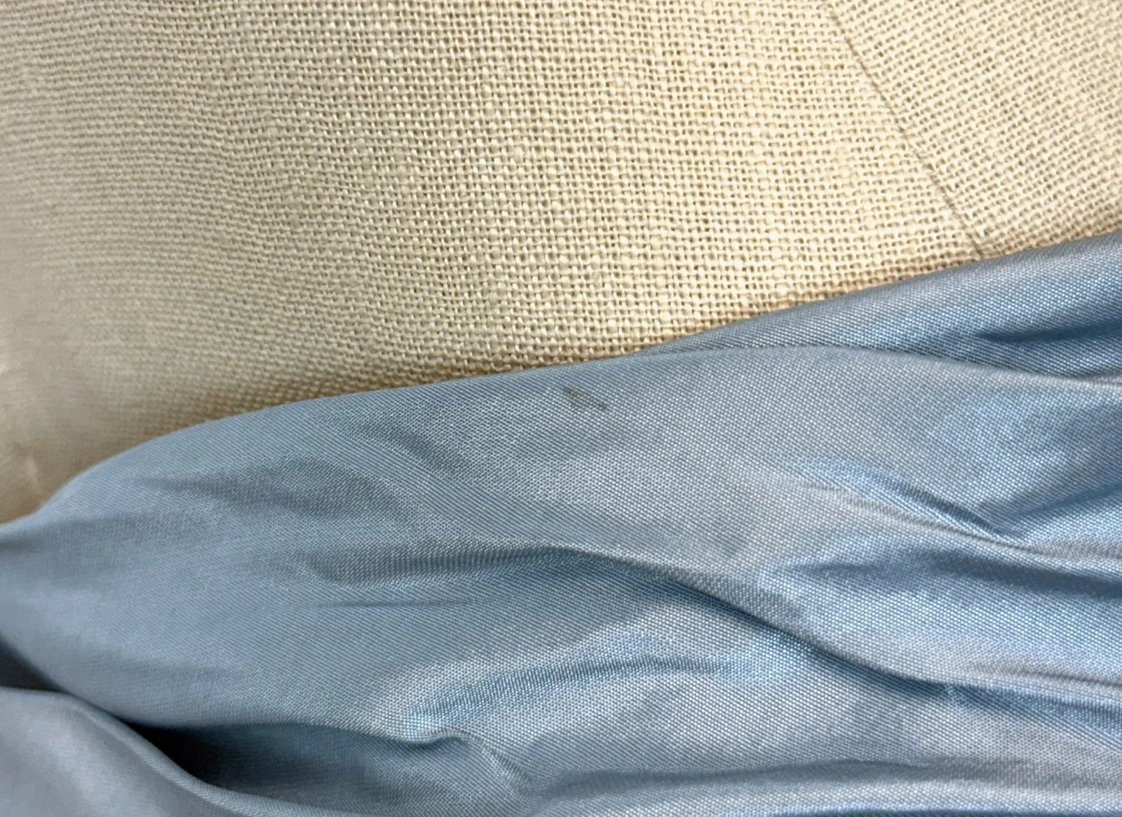 Vintage Catherine Regehr Saks Fifth Avenue Ice Blue Silk Ruffle Prom Dress Gown