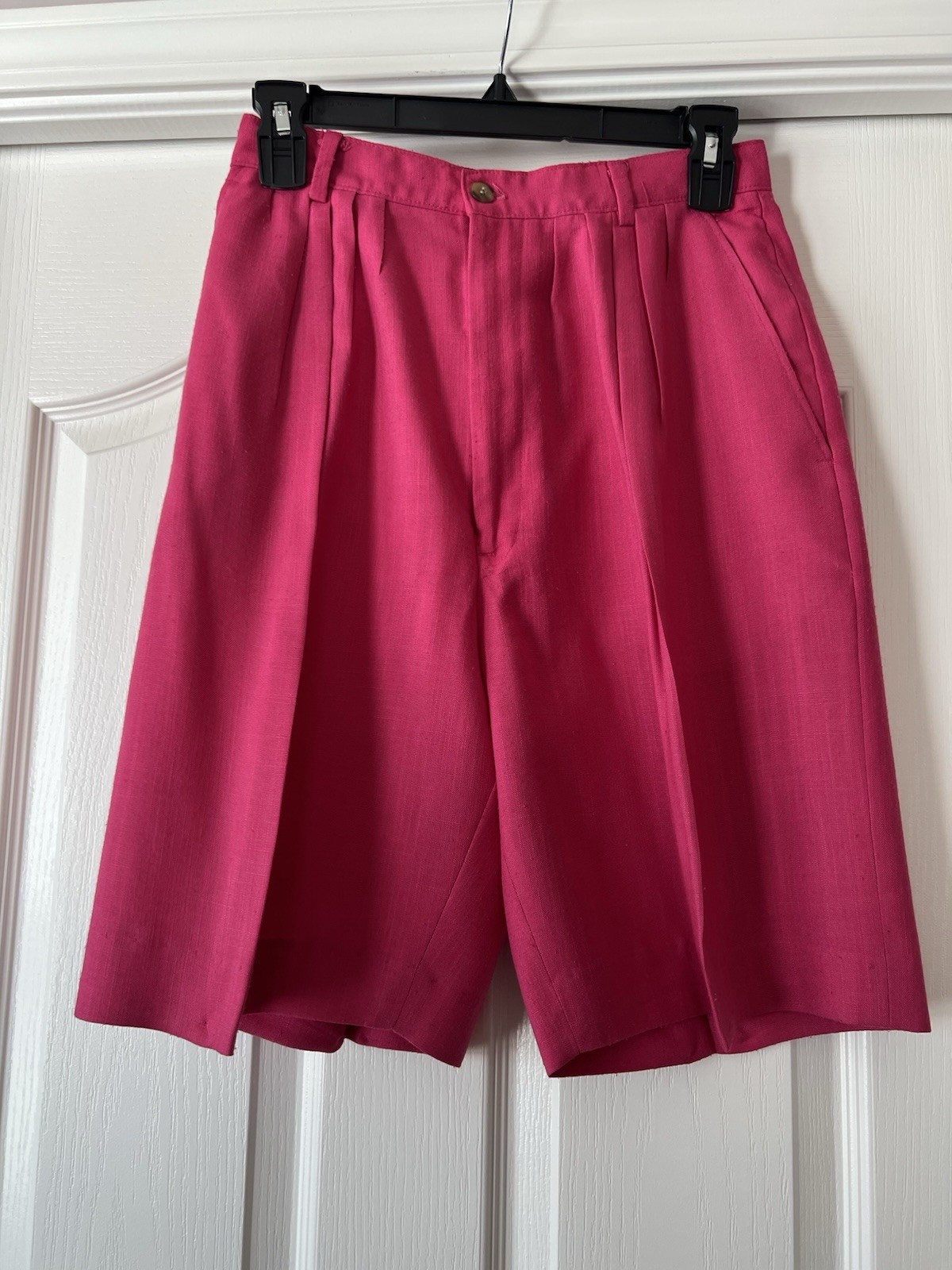 Vintage Jacobson’s Pleated Bermuda Shorts Pink Size 6 Preppy Resort Wear Women’s