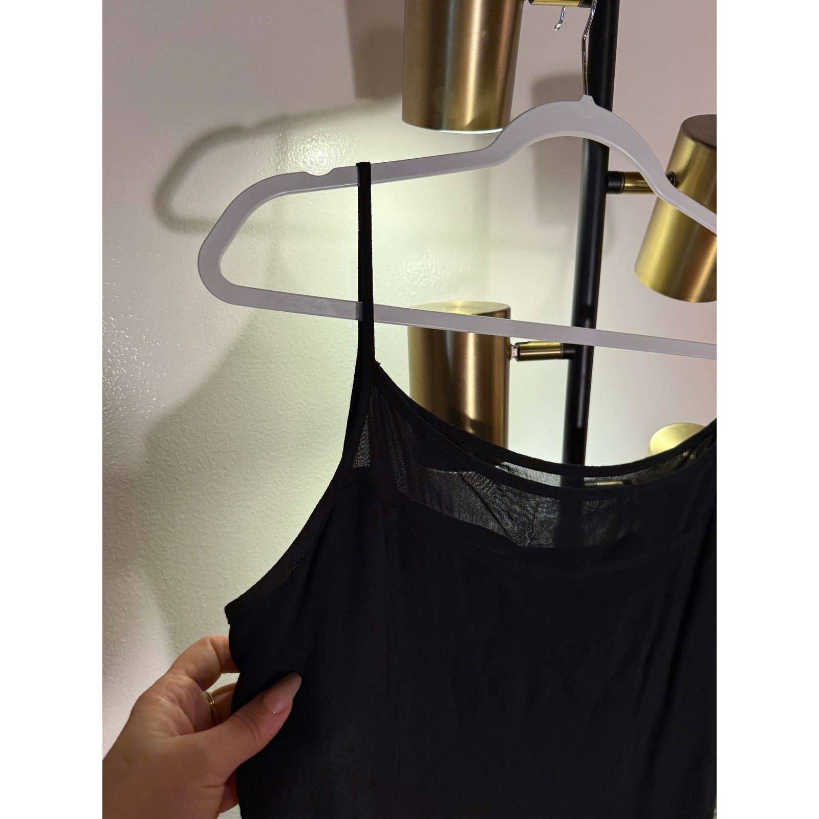 Isabella Bird mini vintage mesh top perfect LBD grunge layering dark academia LG