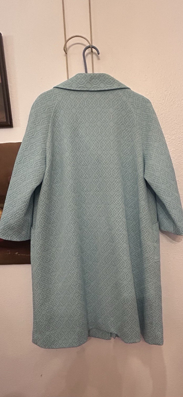 Vintage Outer Banks By Jerold Baby Blue Quilted Coat XL