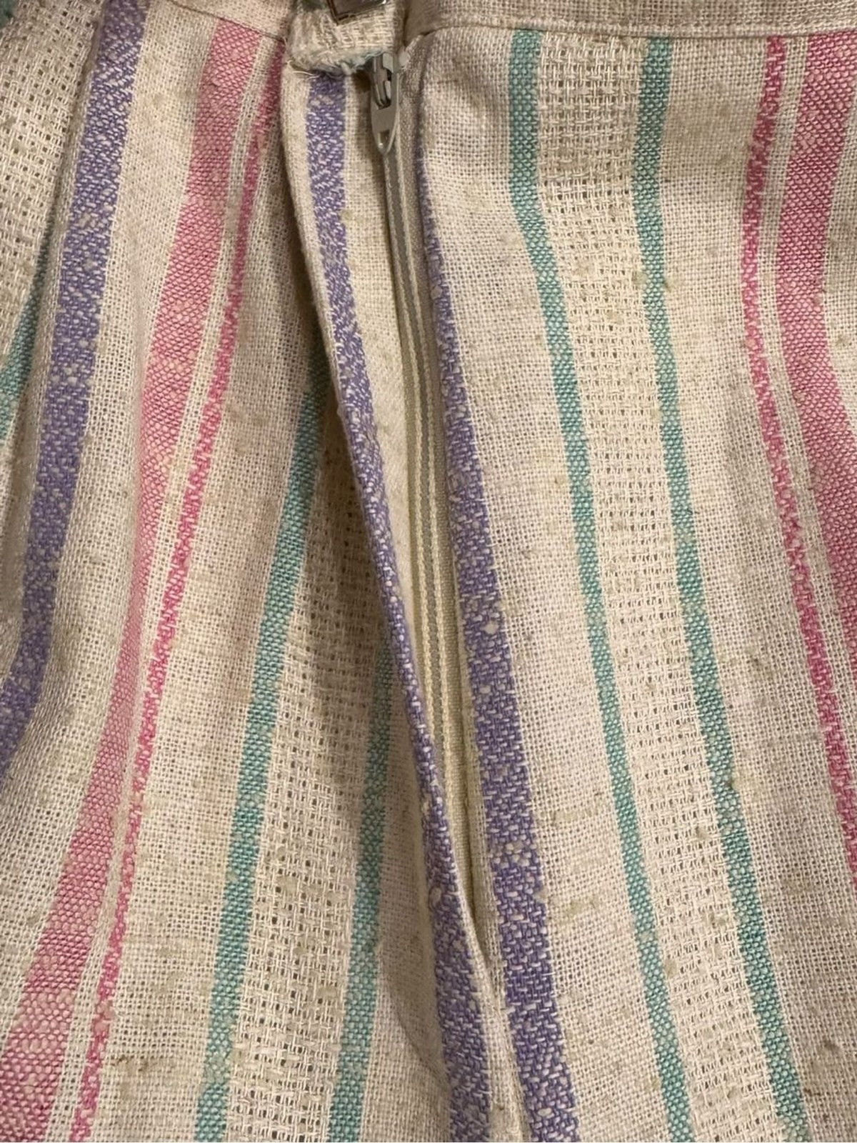 Vintage Country Suburbans Union Made Stripe Pants Size 6 High Rise Wide Leg USA