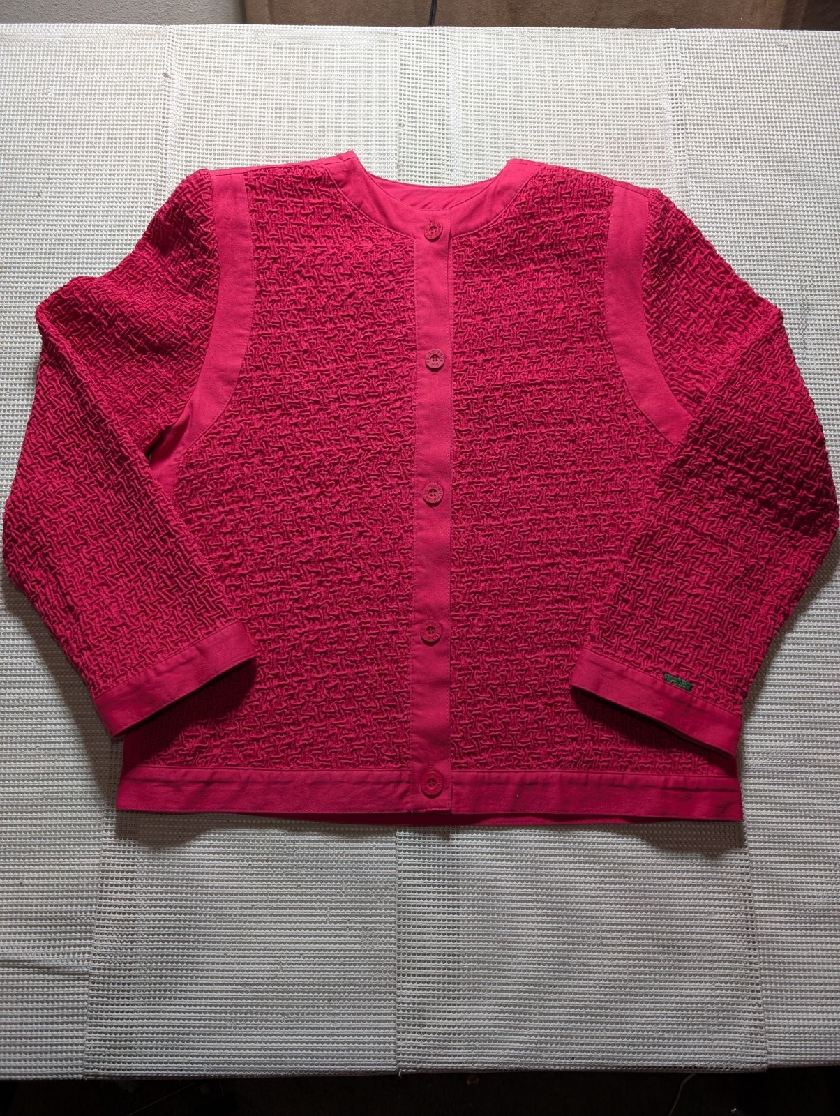 VTG Bis Bis Designer Pink Jacket Coat Sz Small Gene Ewing Old Money Momcore USA