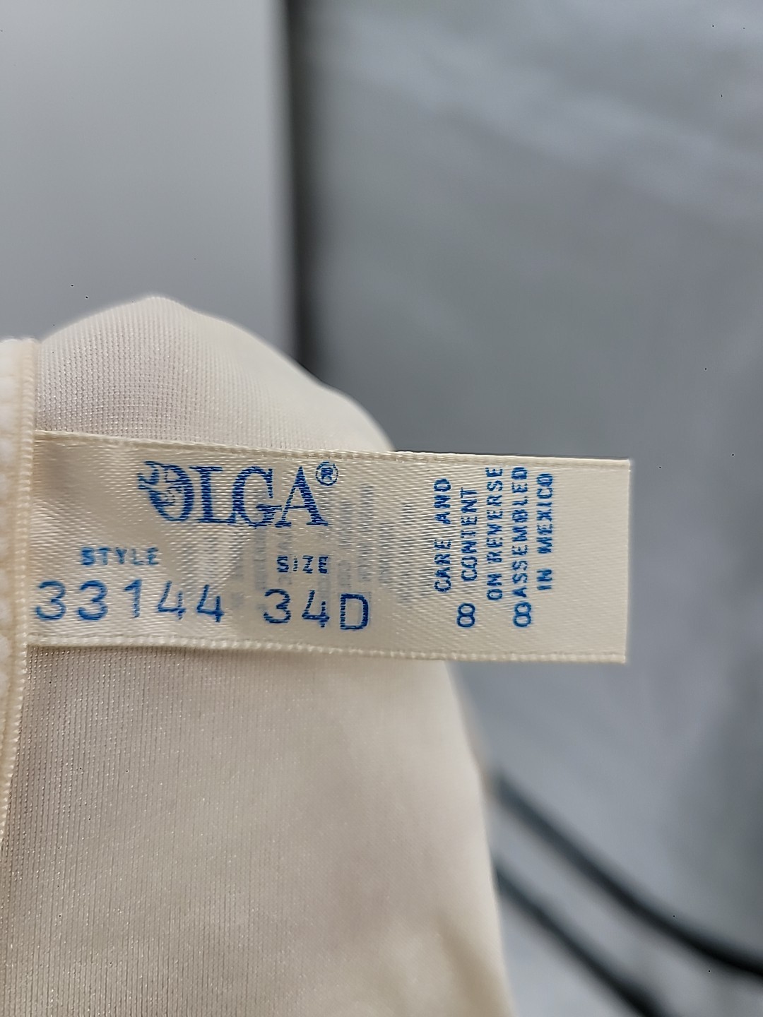 Vintage Olga Front Closure Bra Sz 34D