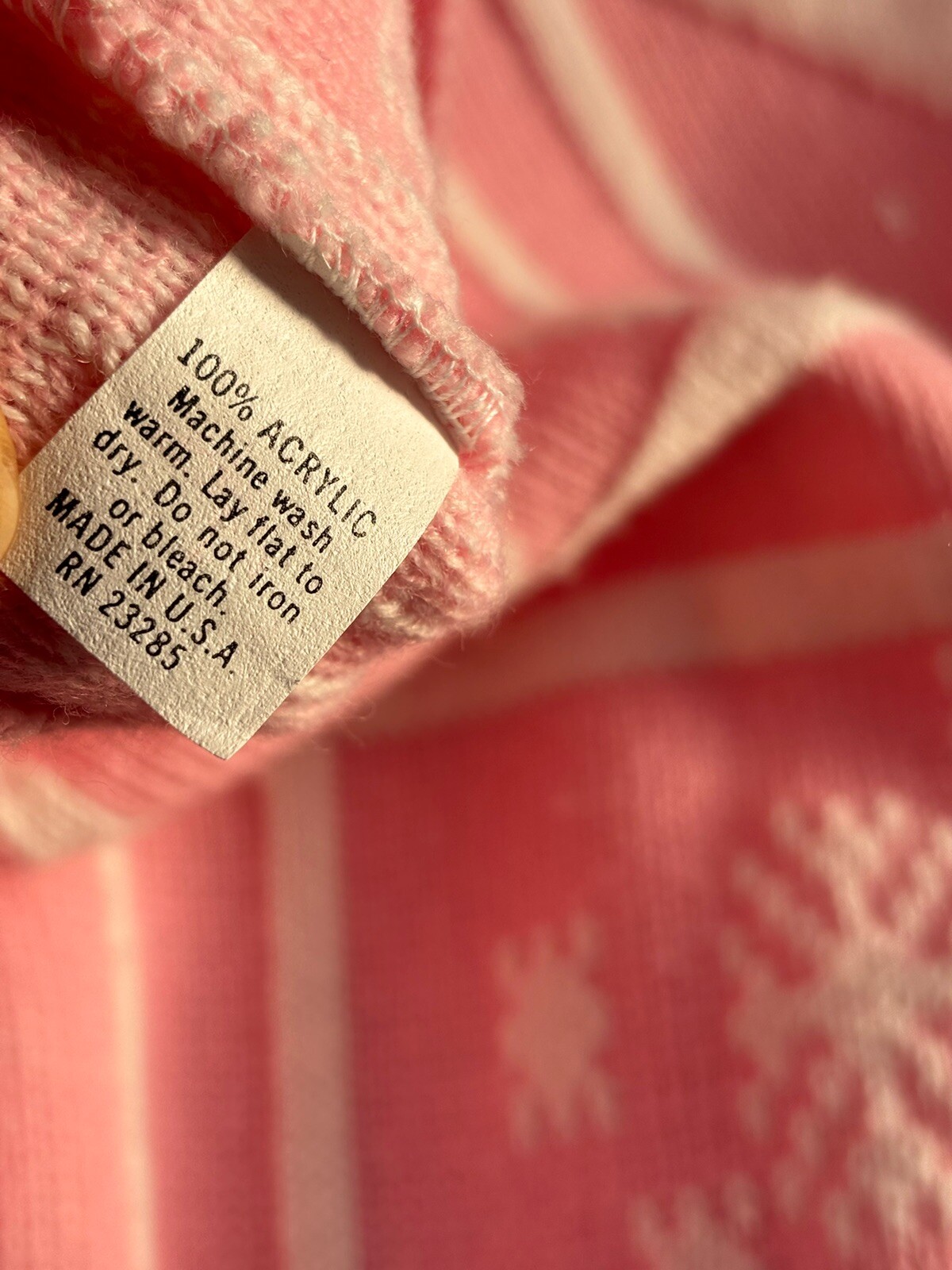 Vintage 80’s Adele Knitwear Sweater Women’s M/L Pink USA 3392