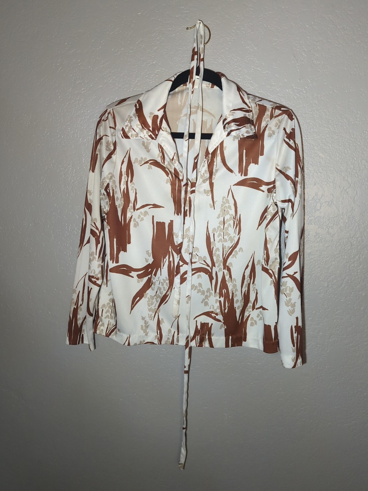 1960s 1970’s vintage Mod Hippie disco blouse top Women’s M/L Medium