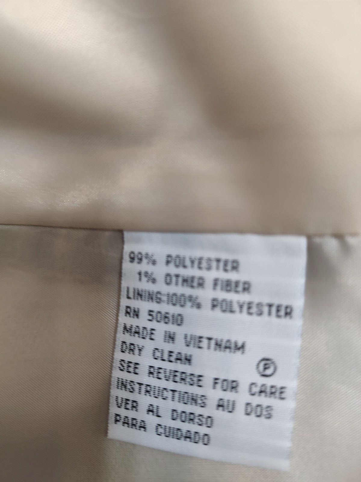 Le Suit Essentials Petite Safari NEW Beige Pin Strip 2 piece Jacket Skirt 6P