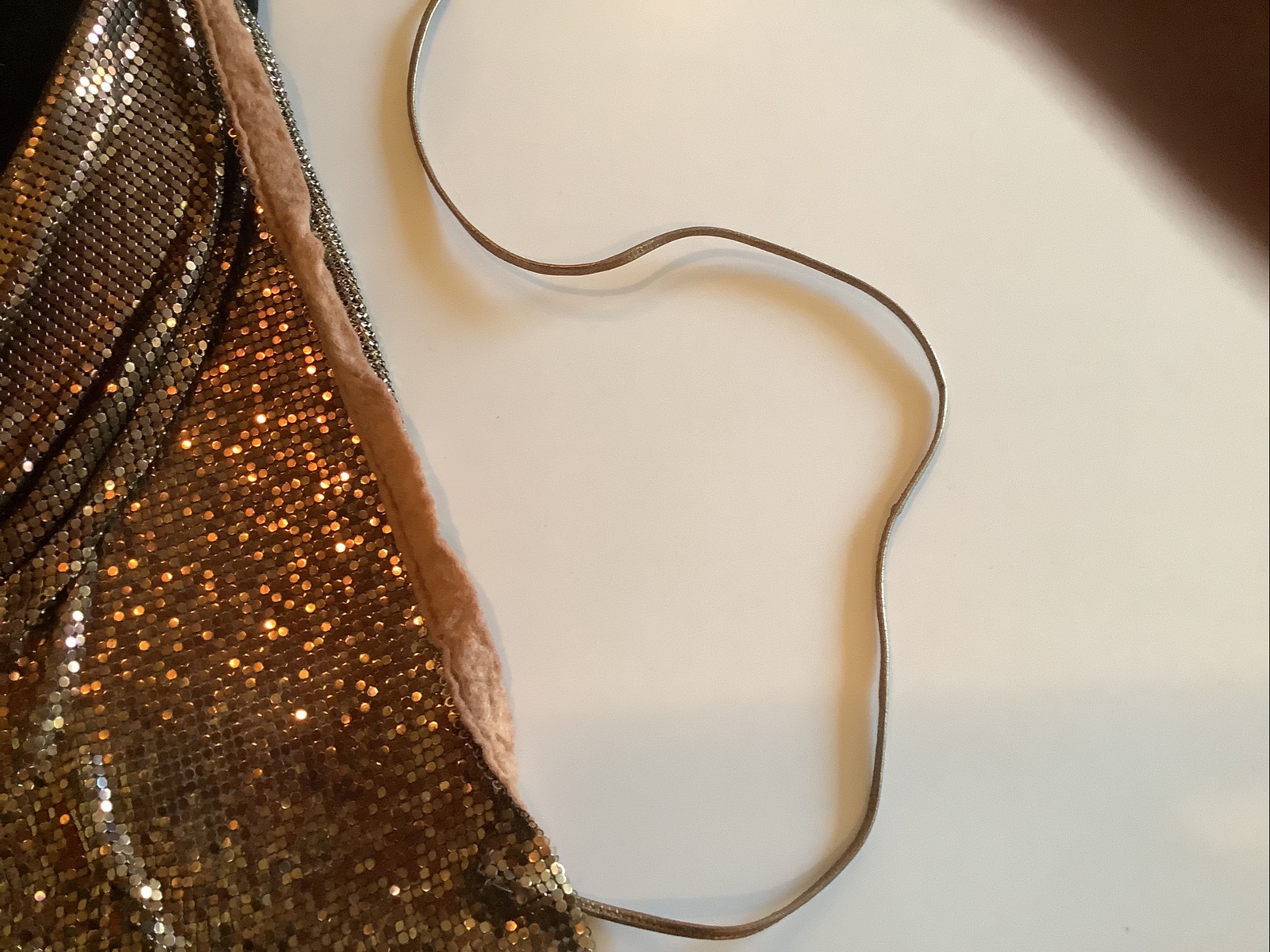 Whiting &Davis Rare Mesh Chainmail Leopard Print Halter Top WOW