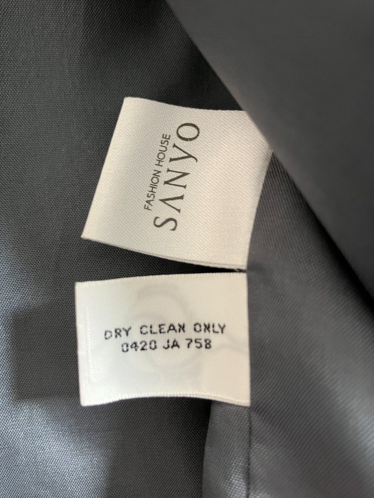 Vintage 80s Michii Moon Wool Blazer Jacket Size 10 Gray Print Japan Oversized