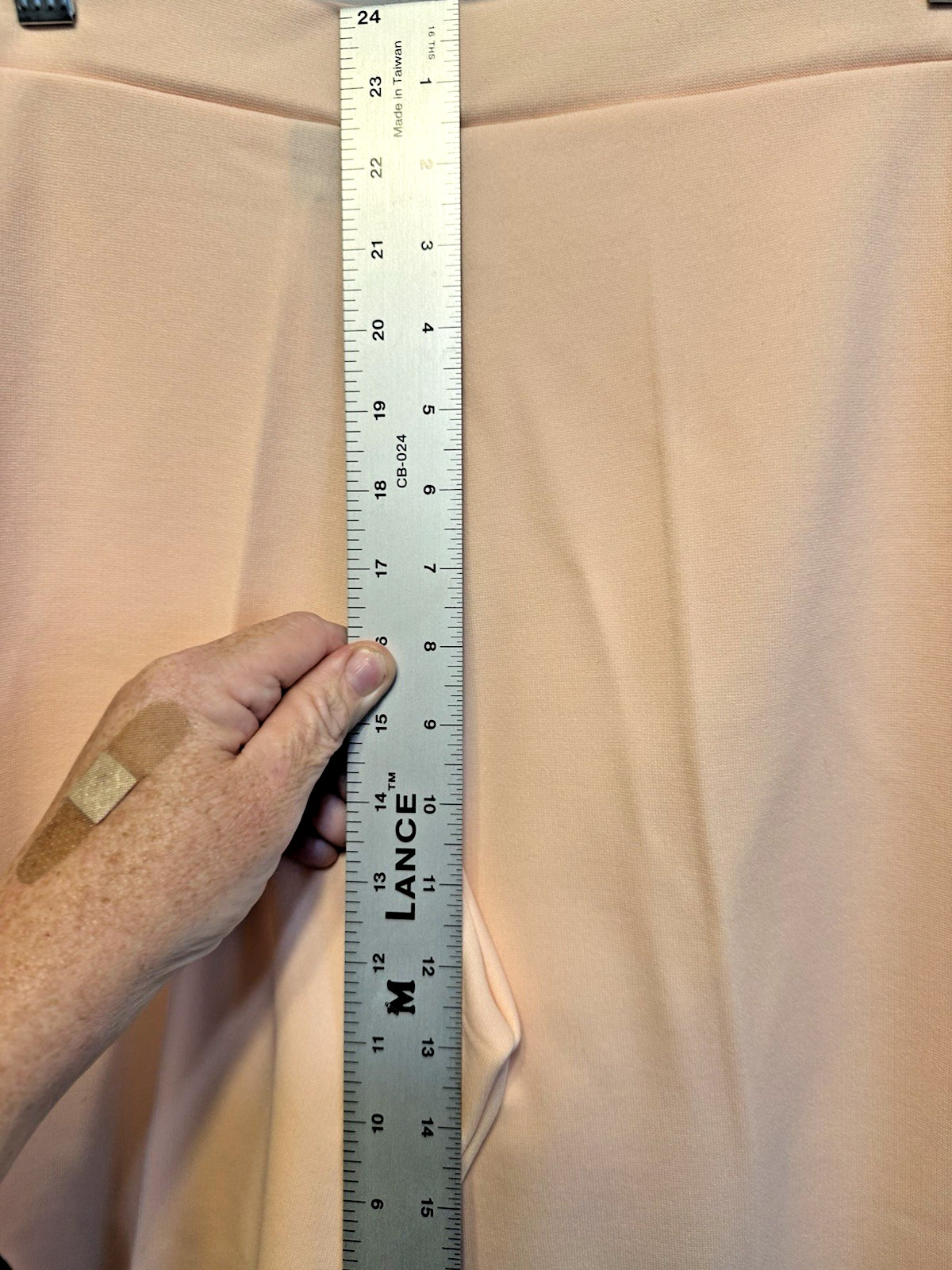 Vintage Pants Ecco Bay 60s Peach Elastic Waist Made USA Size 13-14