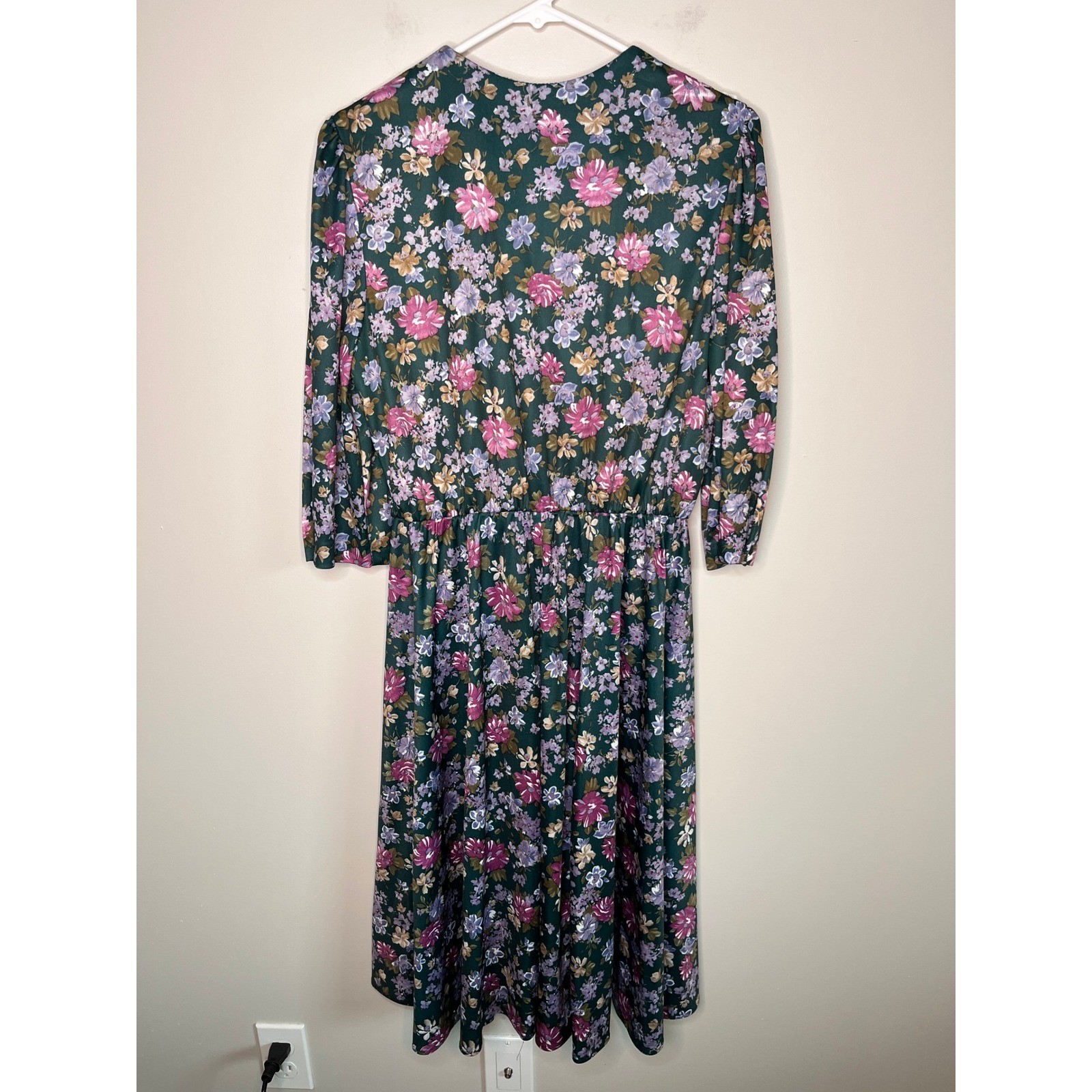 1990s Whirlaway Frocks Cottage Floral Coquette Lace Sailor Granny Volup Dress XL