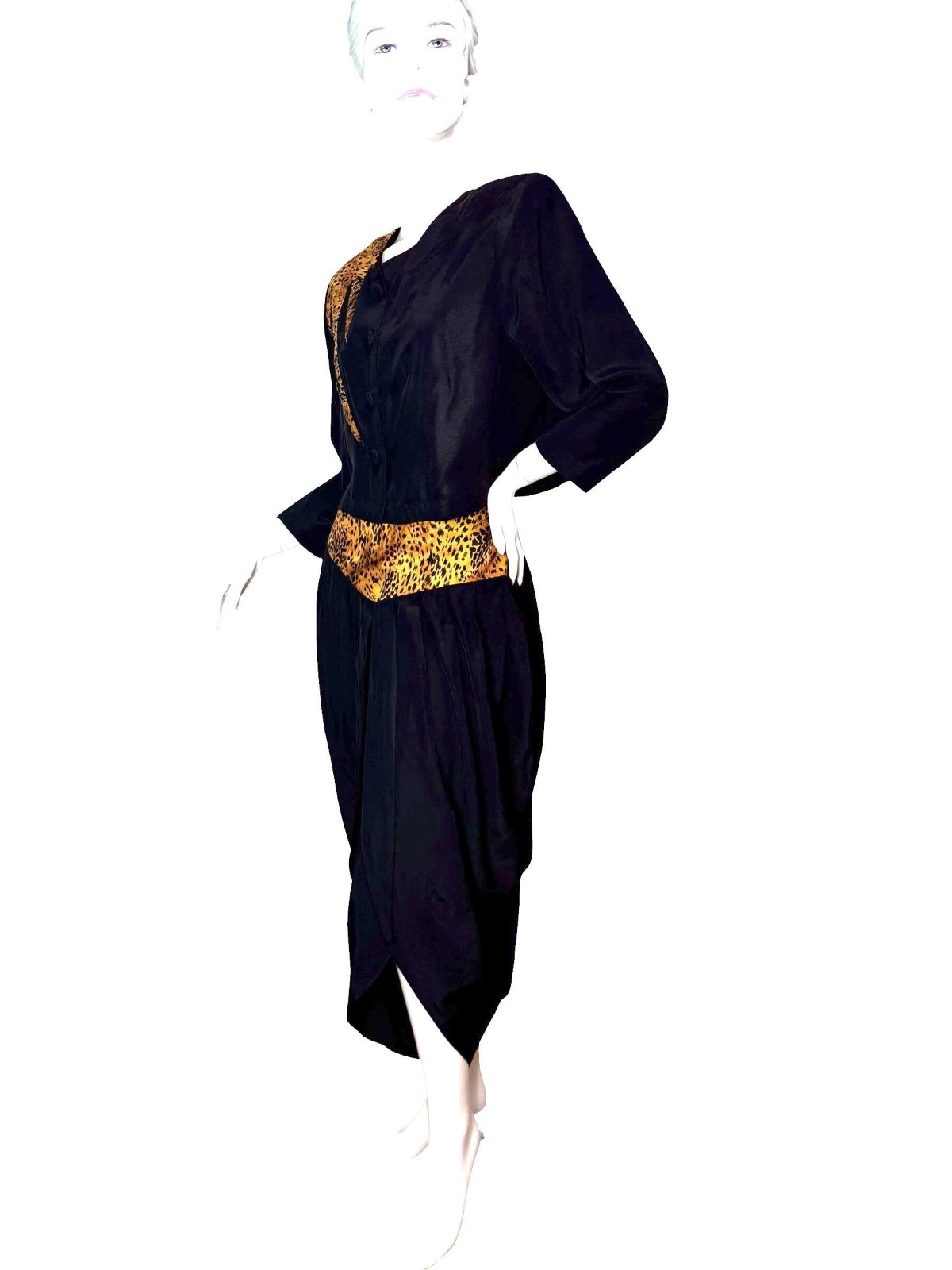 1980s harem pants and cropped jacket with animal print applique’s by Alyn Paige