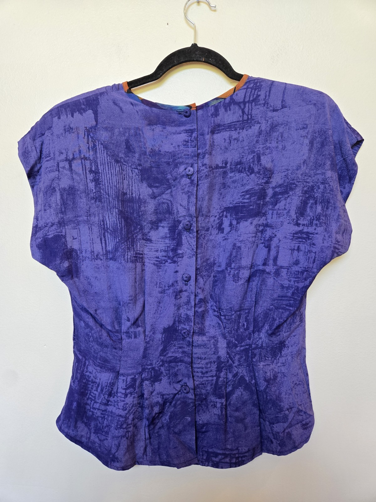 Vintage 80s Componix Womens Purple Outfit Pants Shirt Festival Funky Sz 10 Med