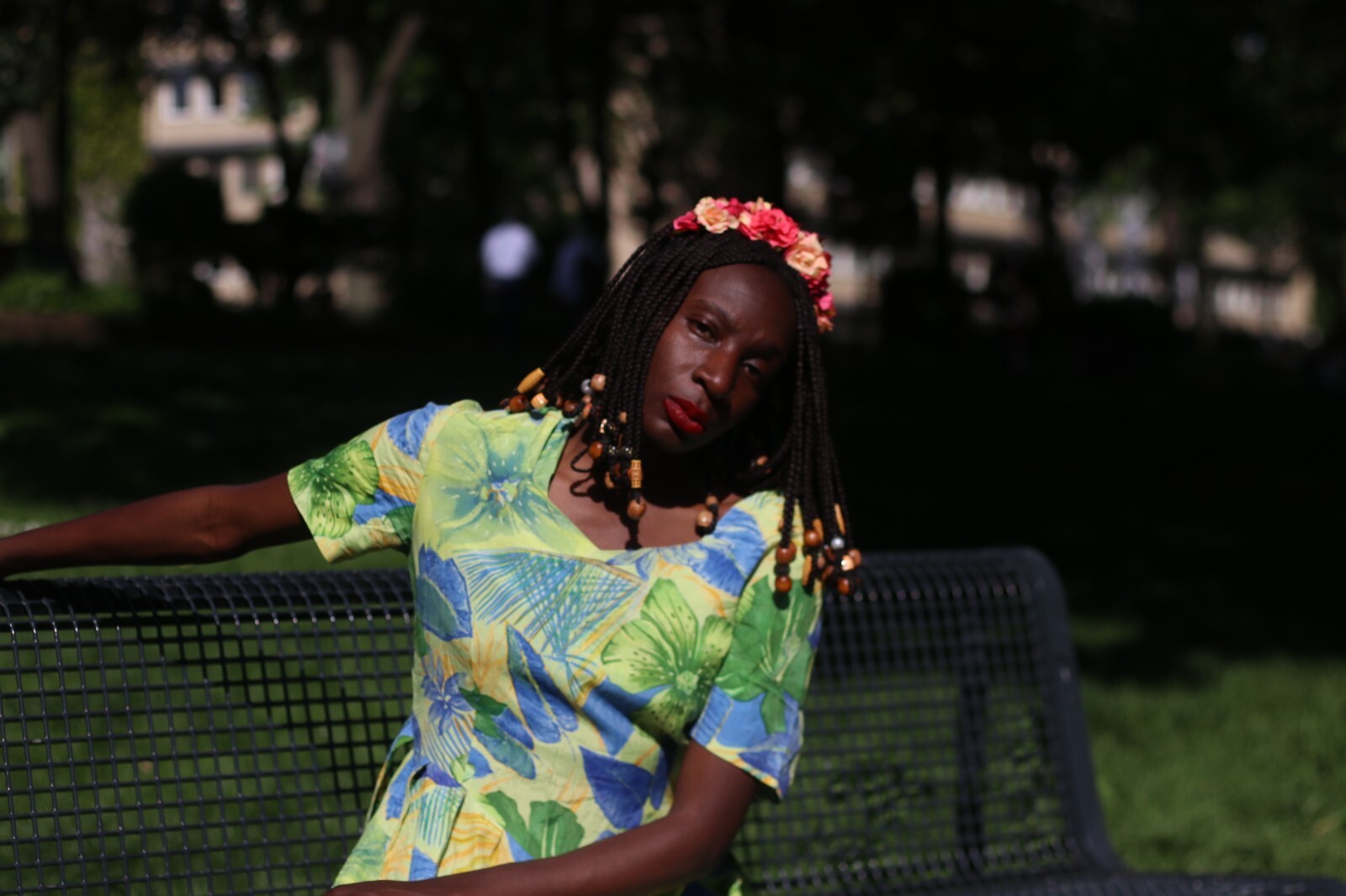 Vintage Floral Summer Dress – Size S-M TRUE VINTAGE 70 80 90