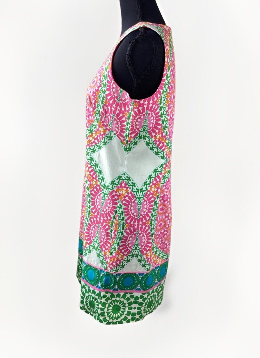 Vintage London Times Mod Psychedelic Fab Sleeveless Dress 4 EUC