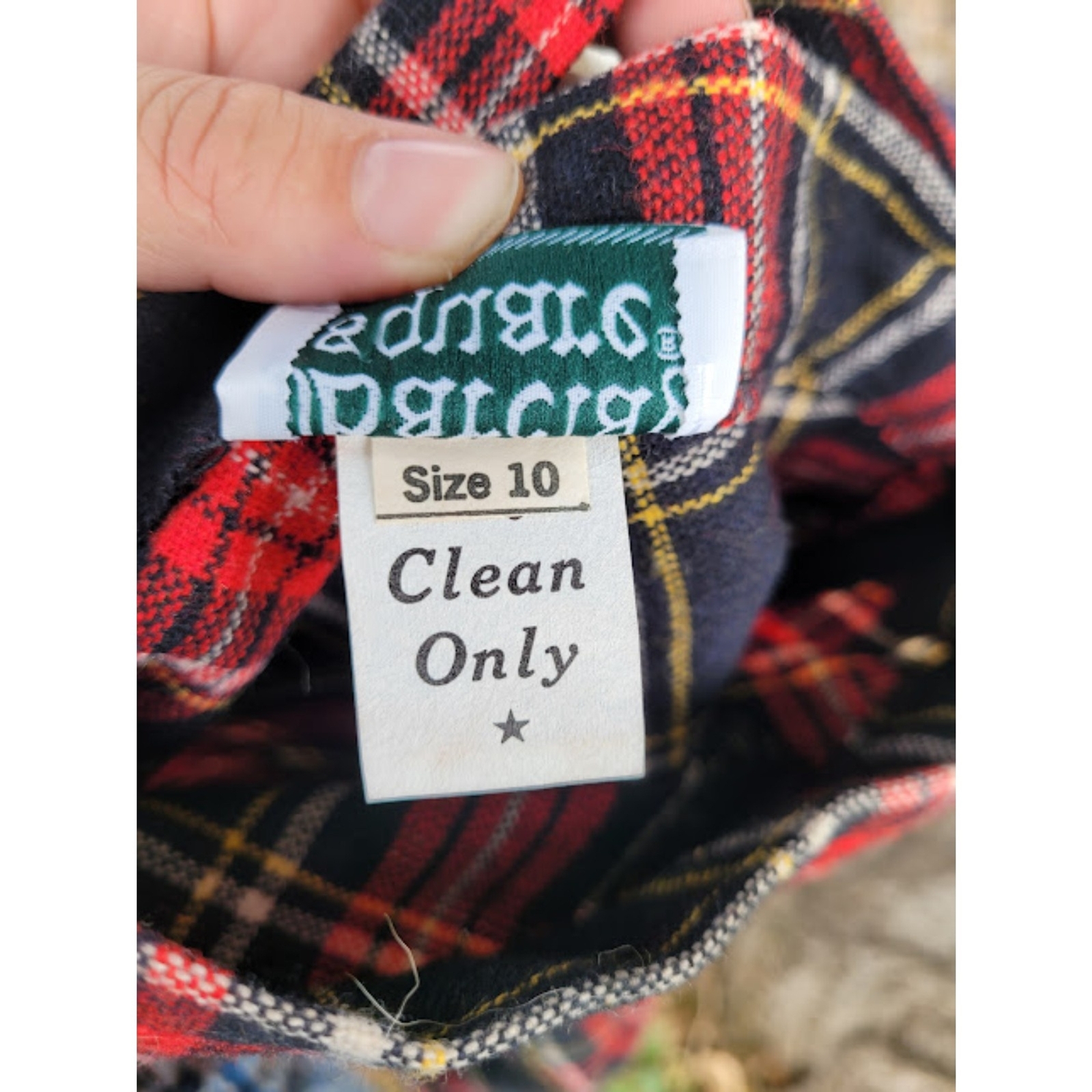 Vintage Barclay Square Tartan Plaid Kilt Skirt