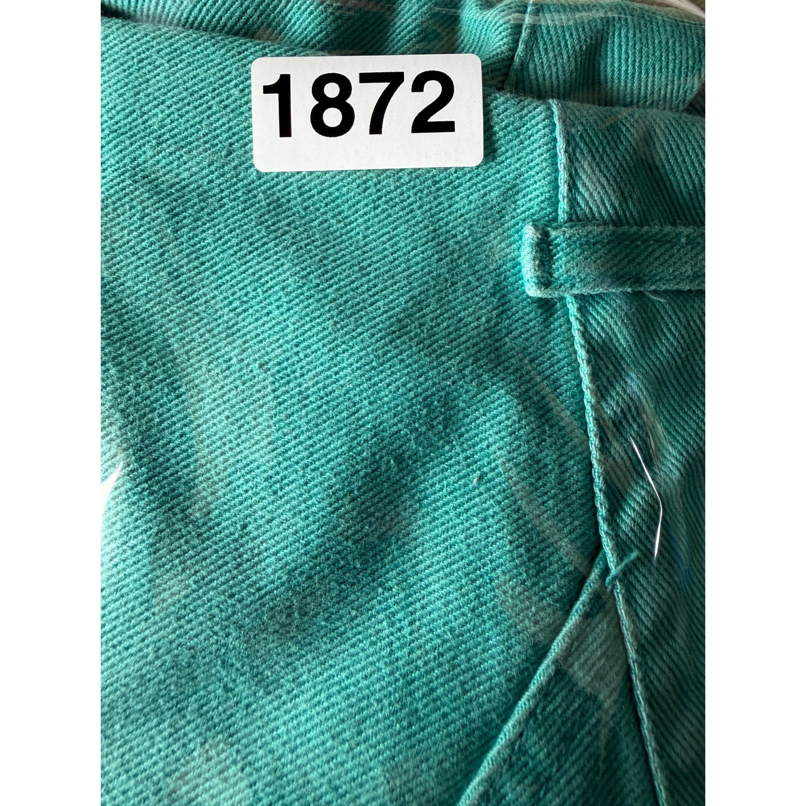 Vintage Rocky Mountain Jeans Teal Green High Waist Western Tapered 28/7 Made USA