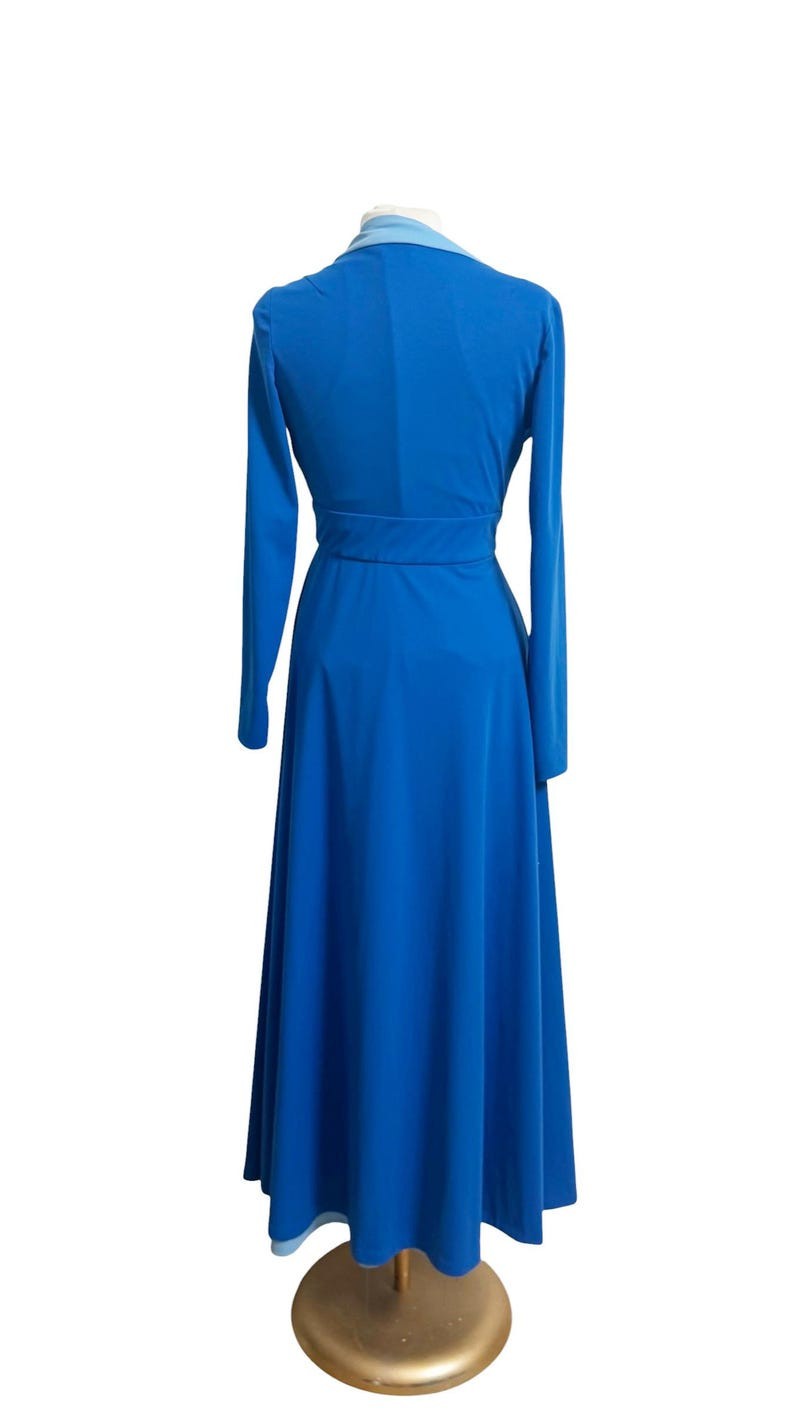 1970s Disco Dress / Studio 54 Dress / 1970s Maxi Dress / Size Medium