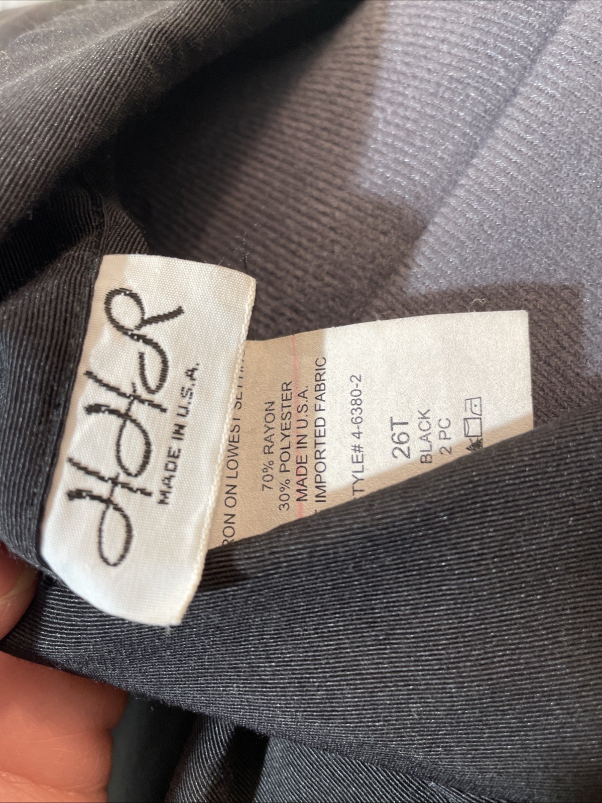 Vtg HHR 1980’s Black Popover Duster Jacket Split Front Lagenlook Midi Dress 3X