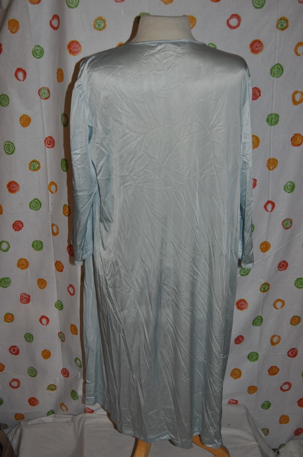 Vintage VANITY FAIR women’s Large BELOW KNEE HOUSECOAT DUSTER robe USA EUC