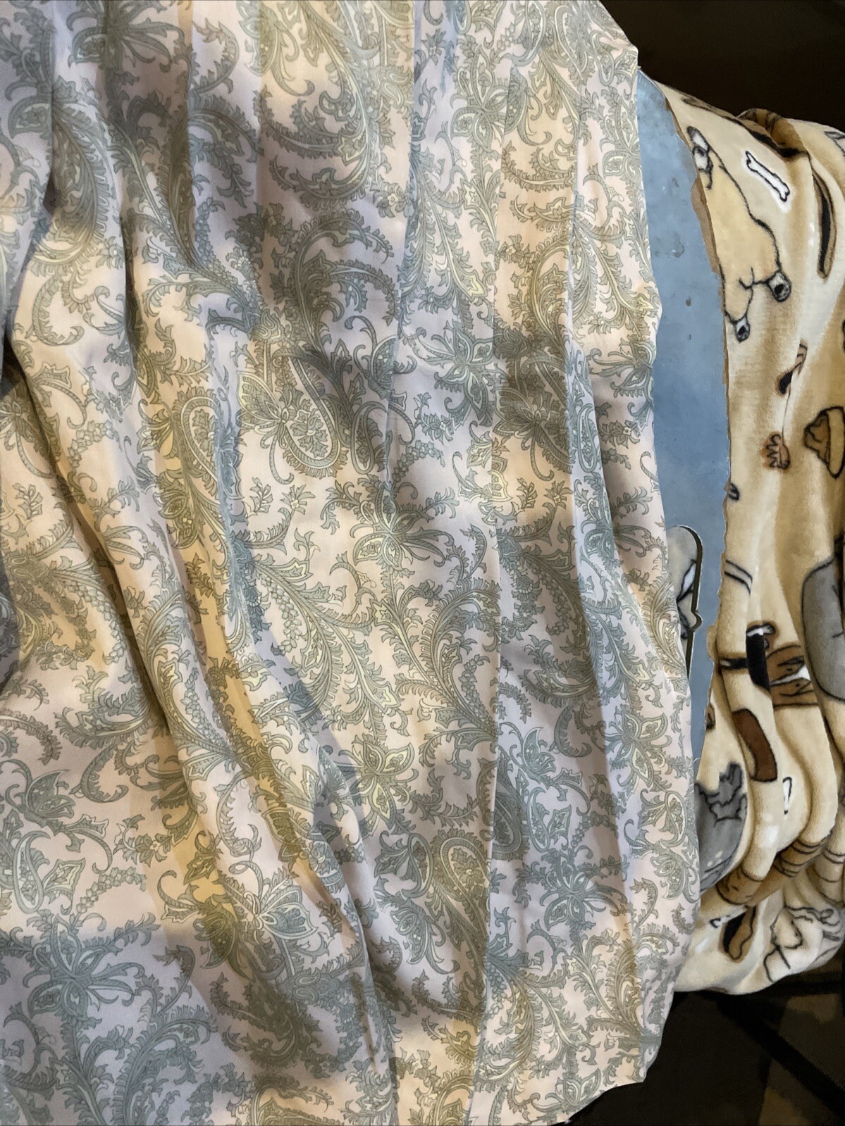 Vtg David Brooks Skirt 2 Piece Set Pink Paisley 90s Short Sleeve Modest Size 10