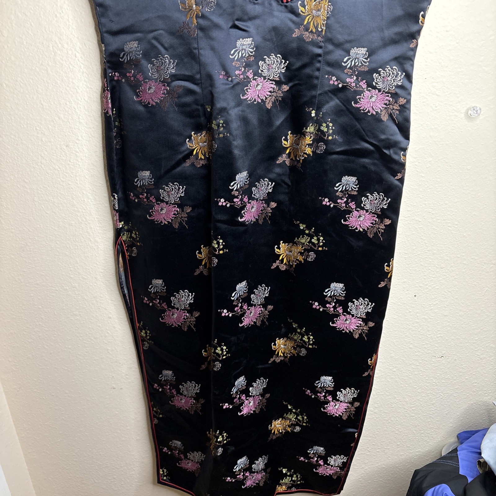 Vtg Oriental S.F. China Black Dress Womens Asian Kimono – 42