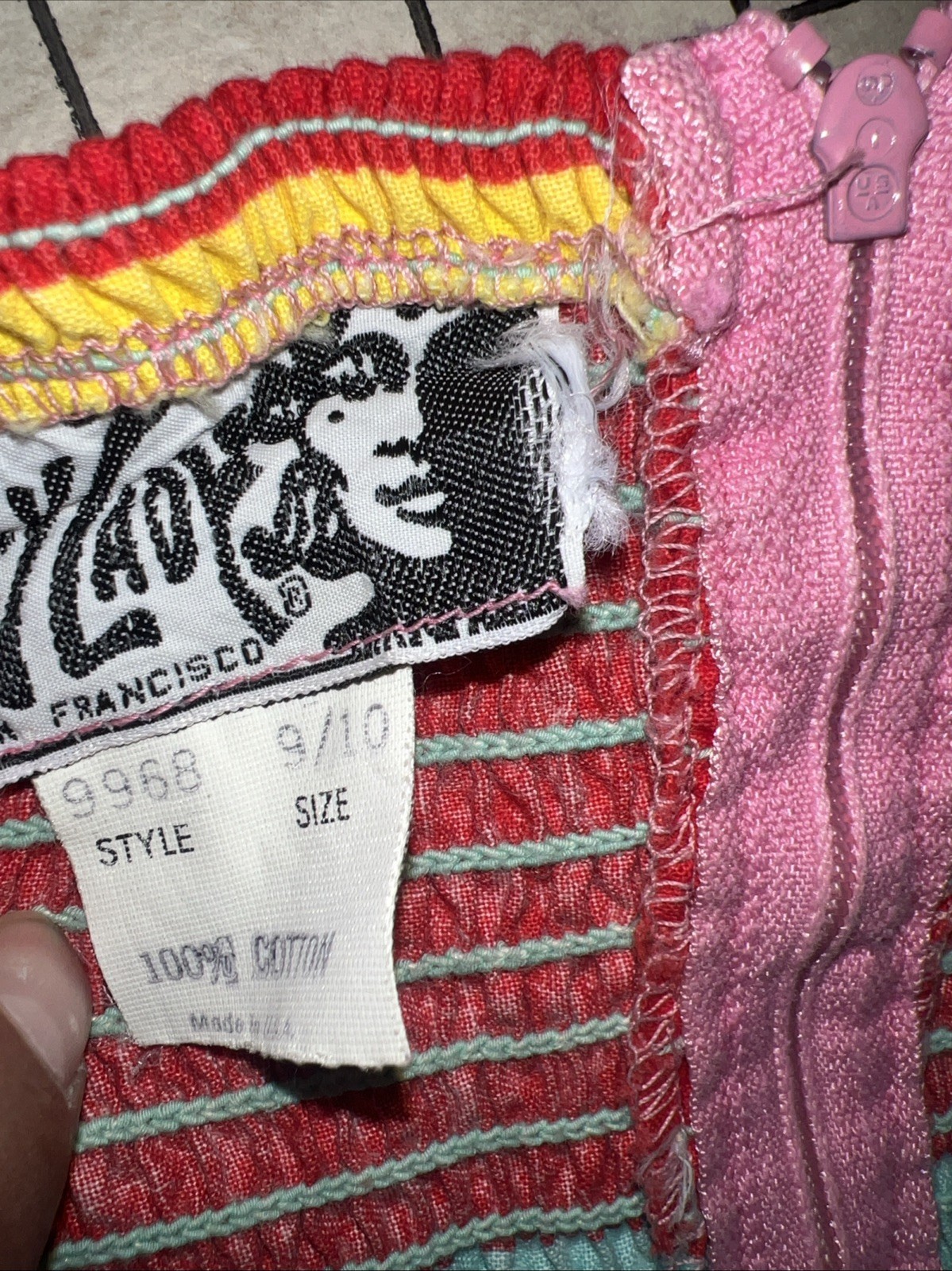 Women’s Vintage 1970’s Foxy Lady San Francisco Maxi Dress Size 9/10