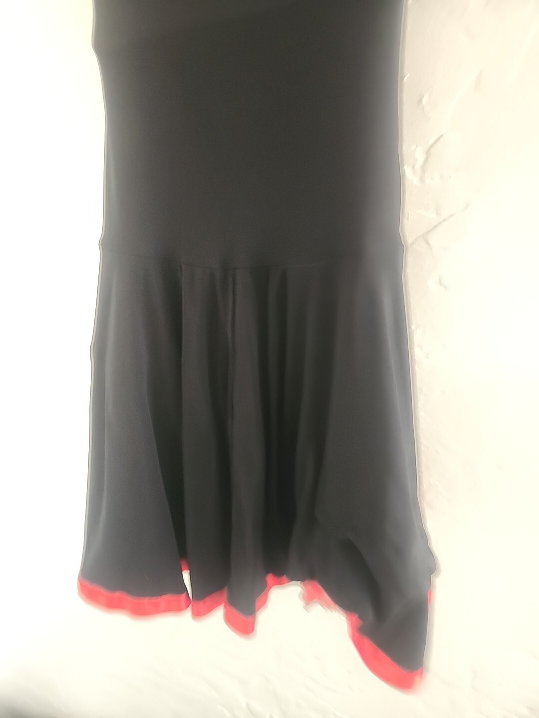 vintage 90’s club dress black w/red taboo medium y2k poly/spandex fairy xmas