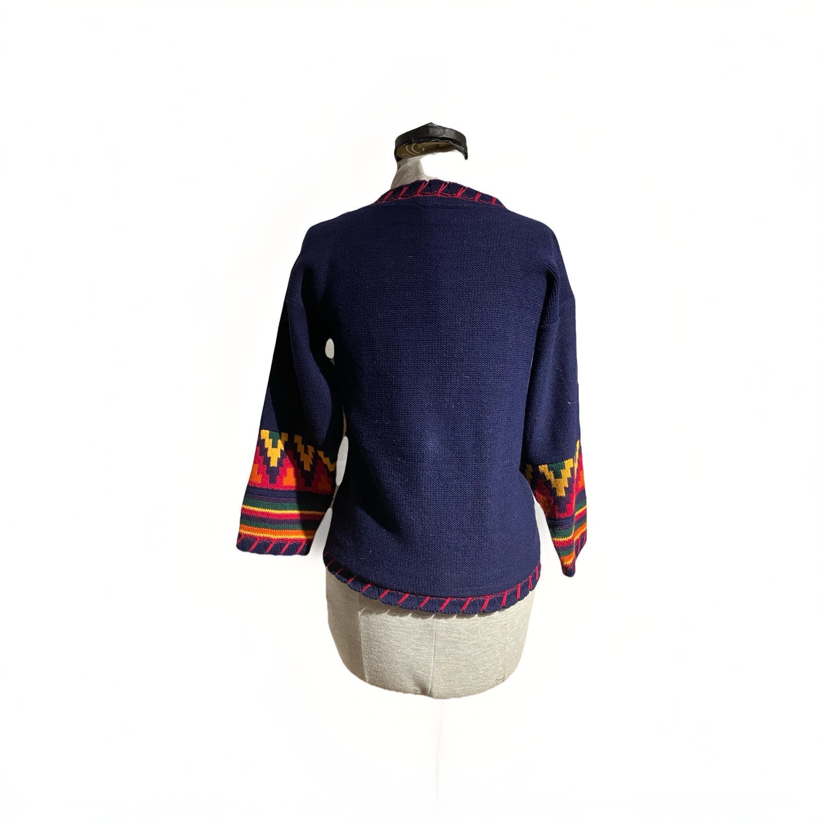 NWT Vintage 80’s Sweater Aztec Pattern Women’s Small Original Tags Attached