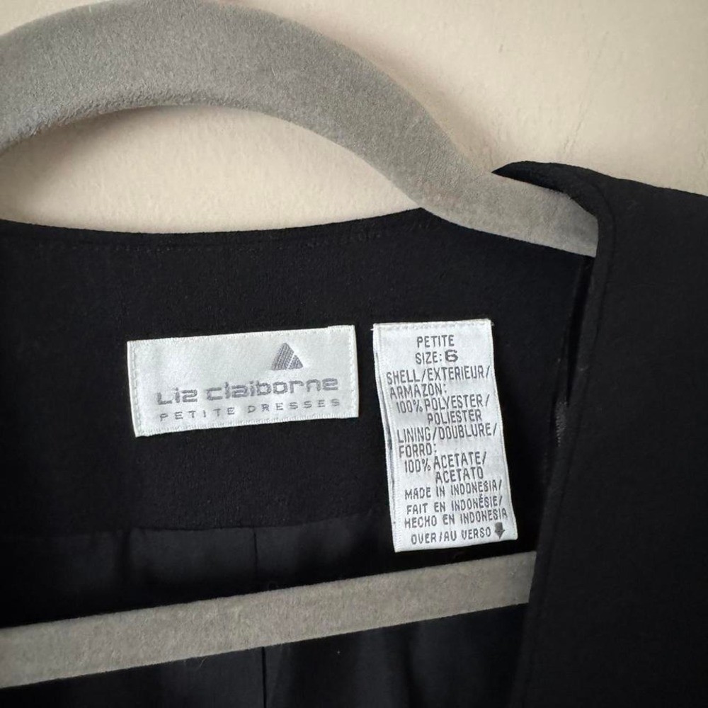 Vintage 90s Black Bolero NWT Deadstock Liz Claiborne Small