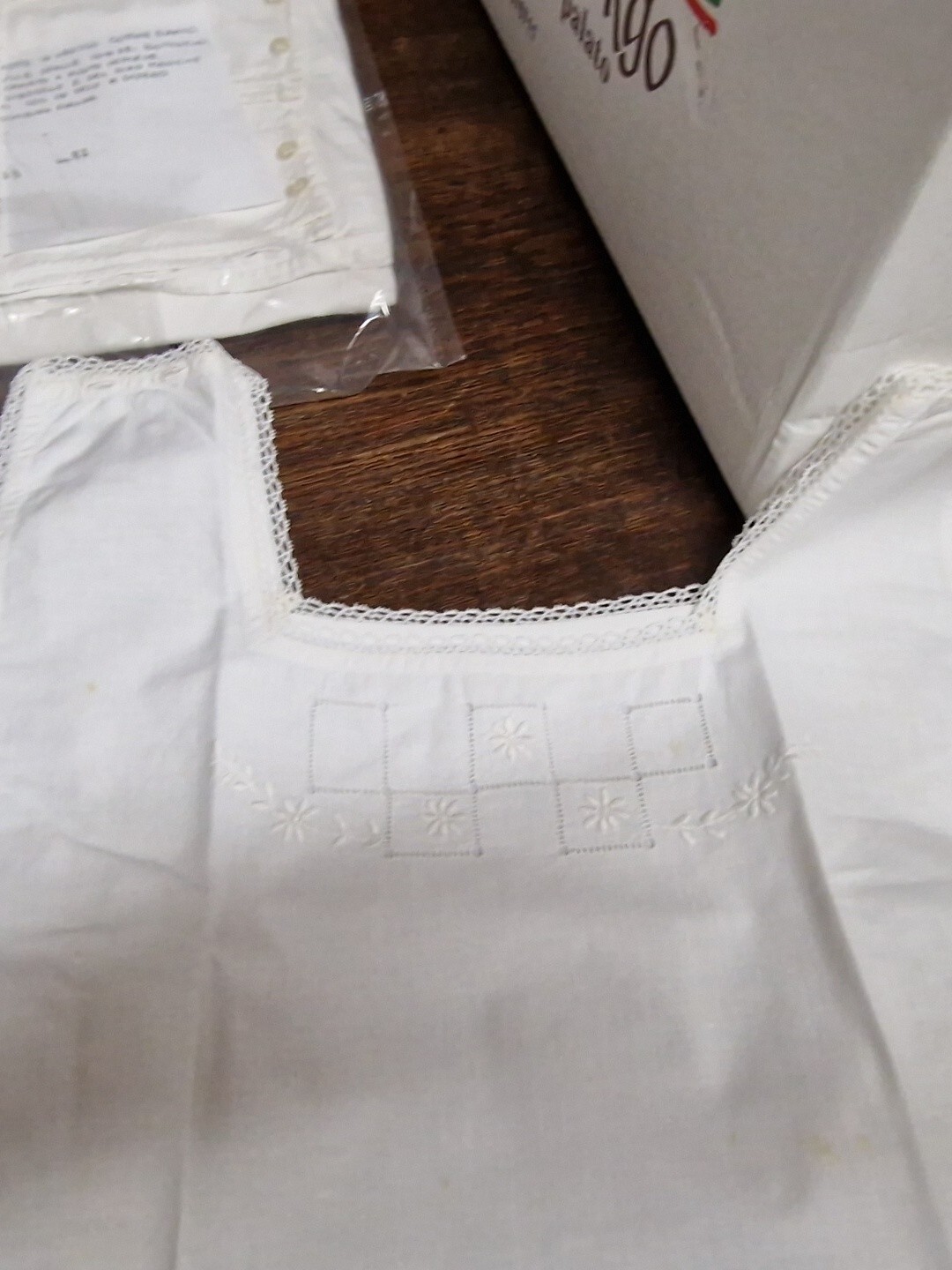 Cotton Nightgown Embroidery Nightgown Nightgown Chemise de Nuit B24 (2)^
