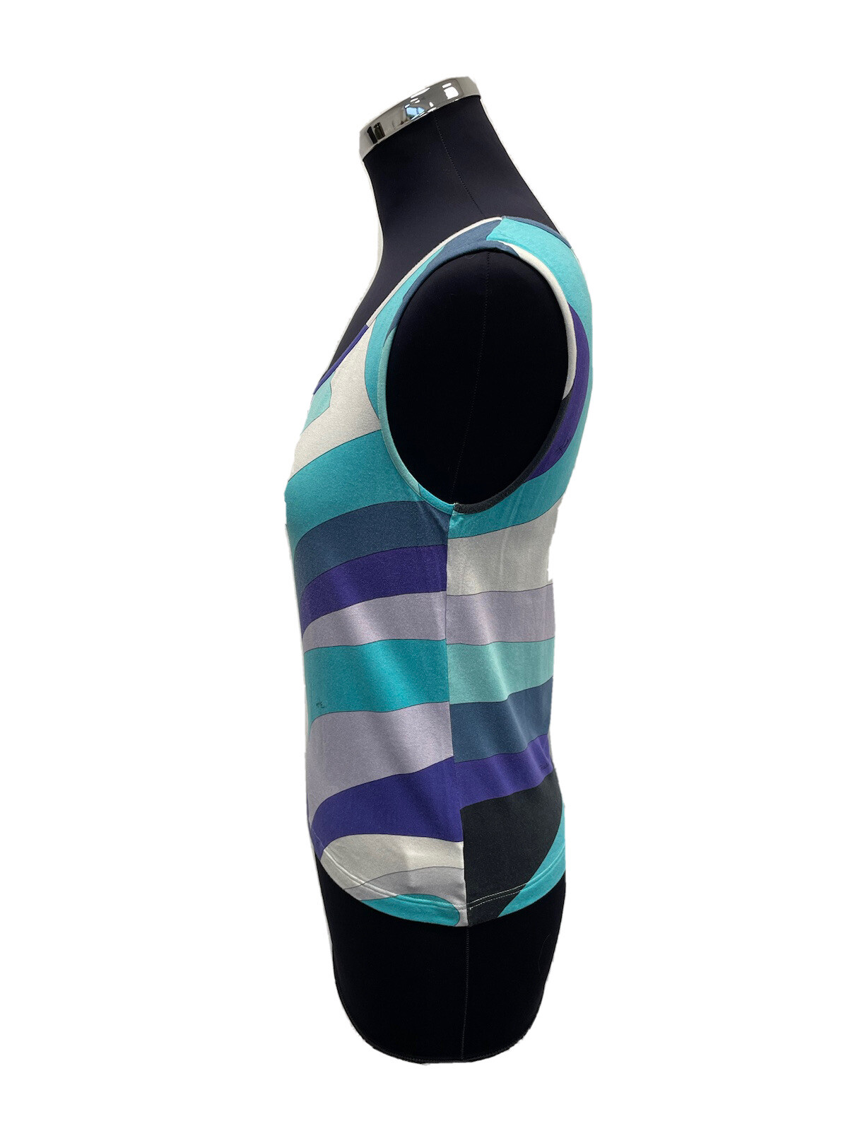 EMILIO PUCCI JERSEY TOP WOMEN SHIRT SHIRT VINTAGE JHA292