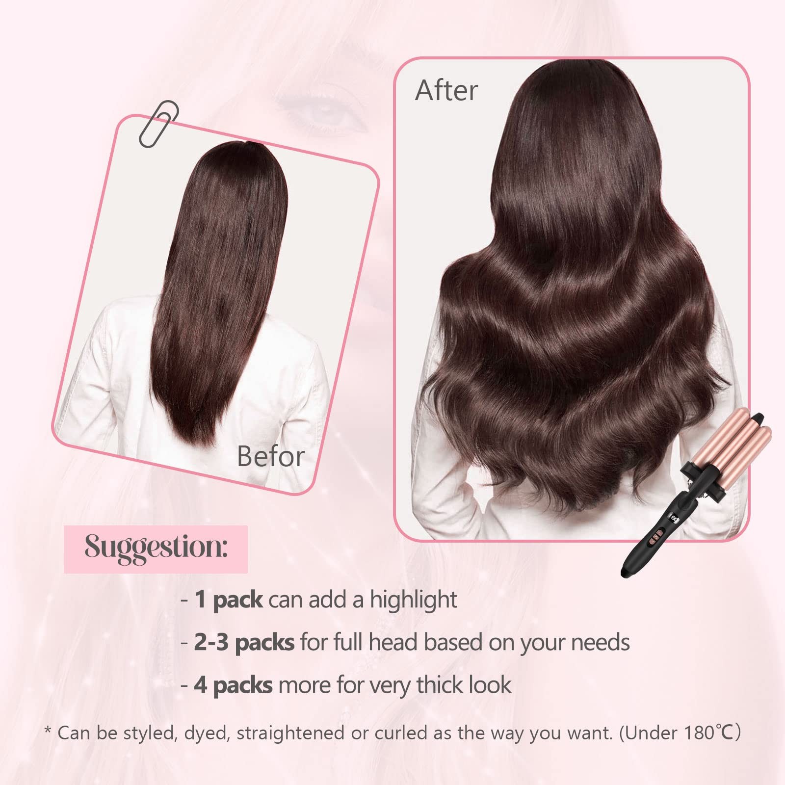 Sixstarhair Remy Human Hair Tape-in Extensions Silver Gray Silky Straight