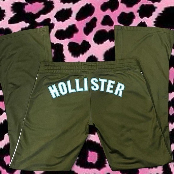 Y2K hollister surf Crush flare green athletic pants Coconut Girl Key west Kitten