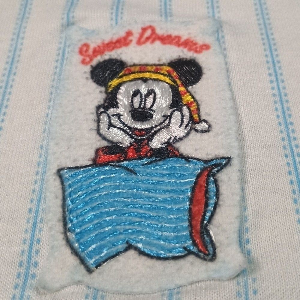 Vintage Disney Mickey Mouse striped nightgown sweet dreams unlimited