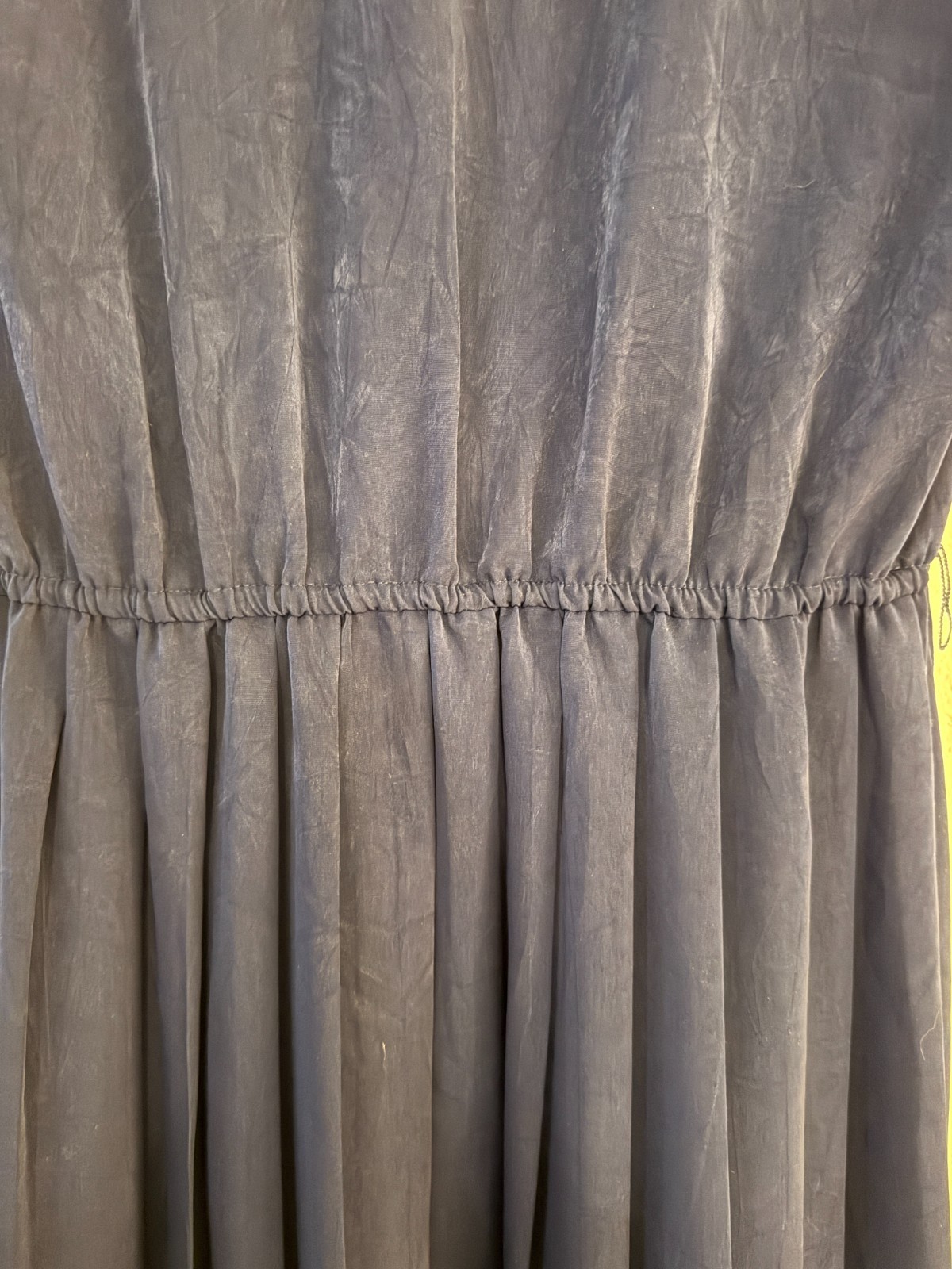 Vintage 90s Leslie Fay Navy Pleated Secretary Shirt Dress Medium Petite