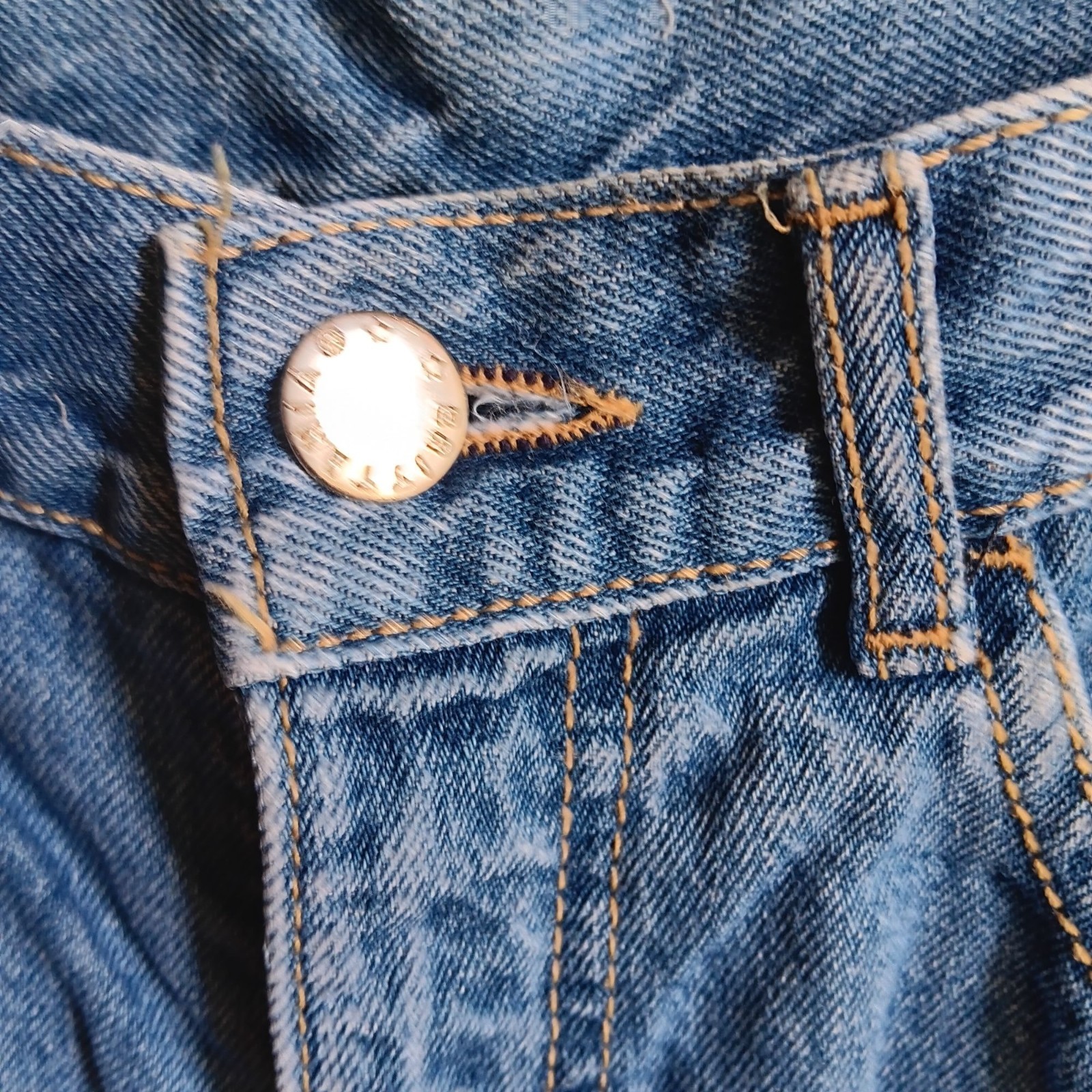 27×34 Britannia Tue Vintage 70’s High-Waisted Disco Boho Denim Indigo Denim