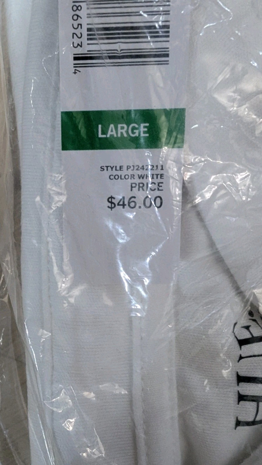 HUE The PJ Napshirt White Large Button Front Sleep Shirt Nightgown NEW NWT $46