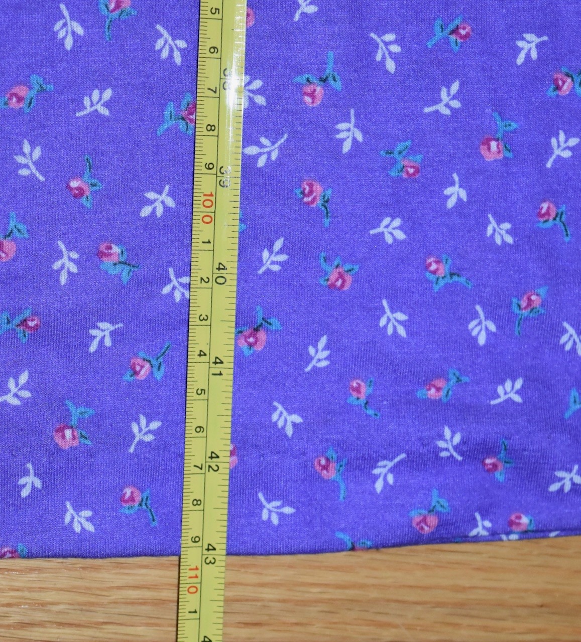 VTG NOS Womens Dress Purple Floral Union Label USA Sears See Measurements 14