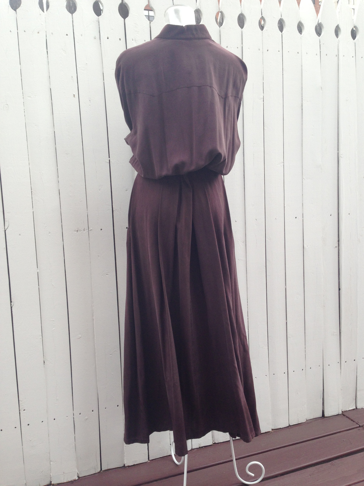 GO SILK L’Zinger ’90 Bergdorf Goodman On the Main Shirtdress Blouson Dress Pckts