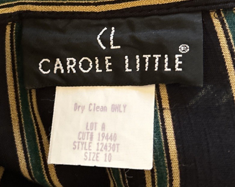 VINTAGE CAROLE LITTLE BLAZER 10 RAYON GAUZE 80/90s Big Shoulders Long Oversized