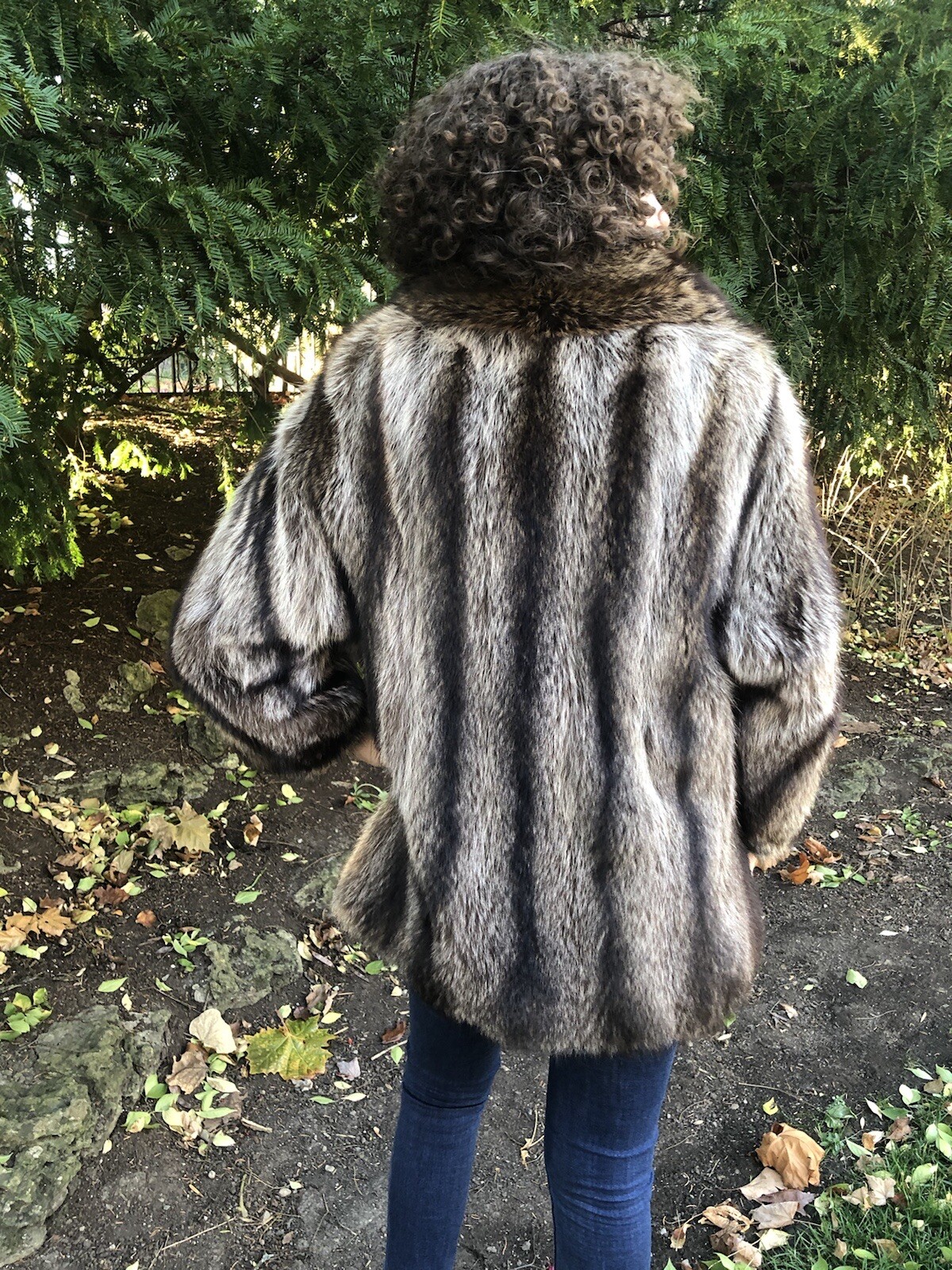 Vintage Canadian Made Raccoon Fur Coat