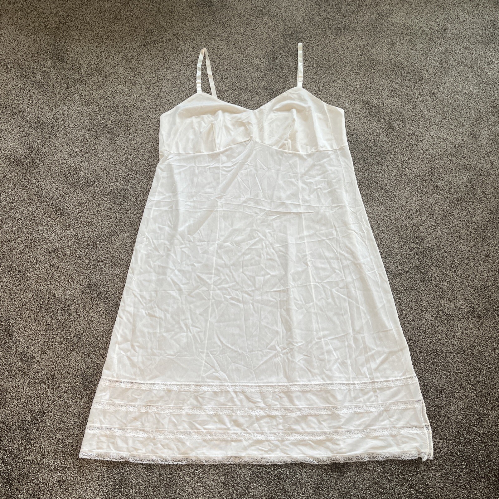 Aristocraft by Superior Vintage Slip Made In USA Union Made Label Size 46 nylon