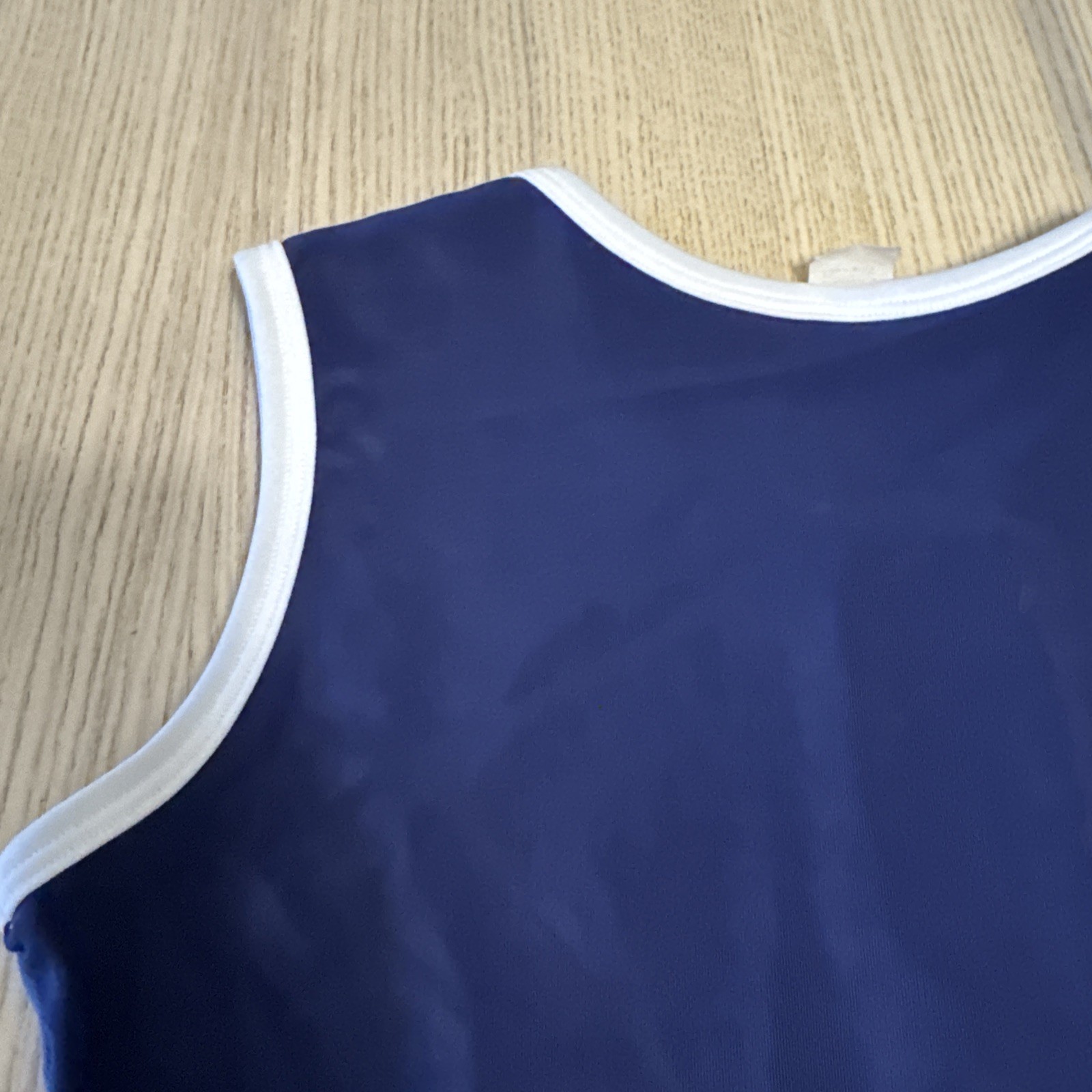 VTG Tommy Hilfiger Sport Top Sleeveless Zip Up Colorblock Blue Red Medium Y2K