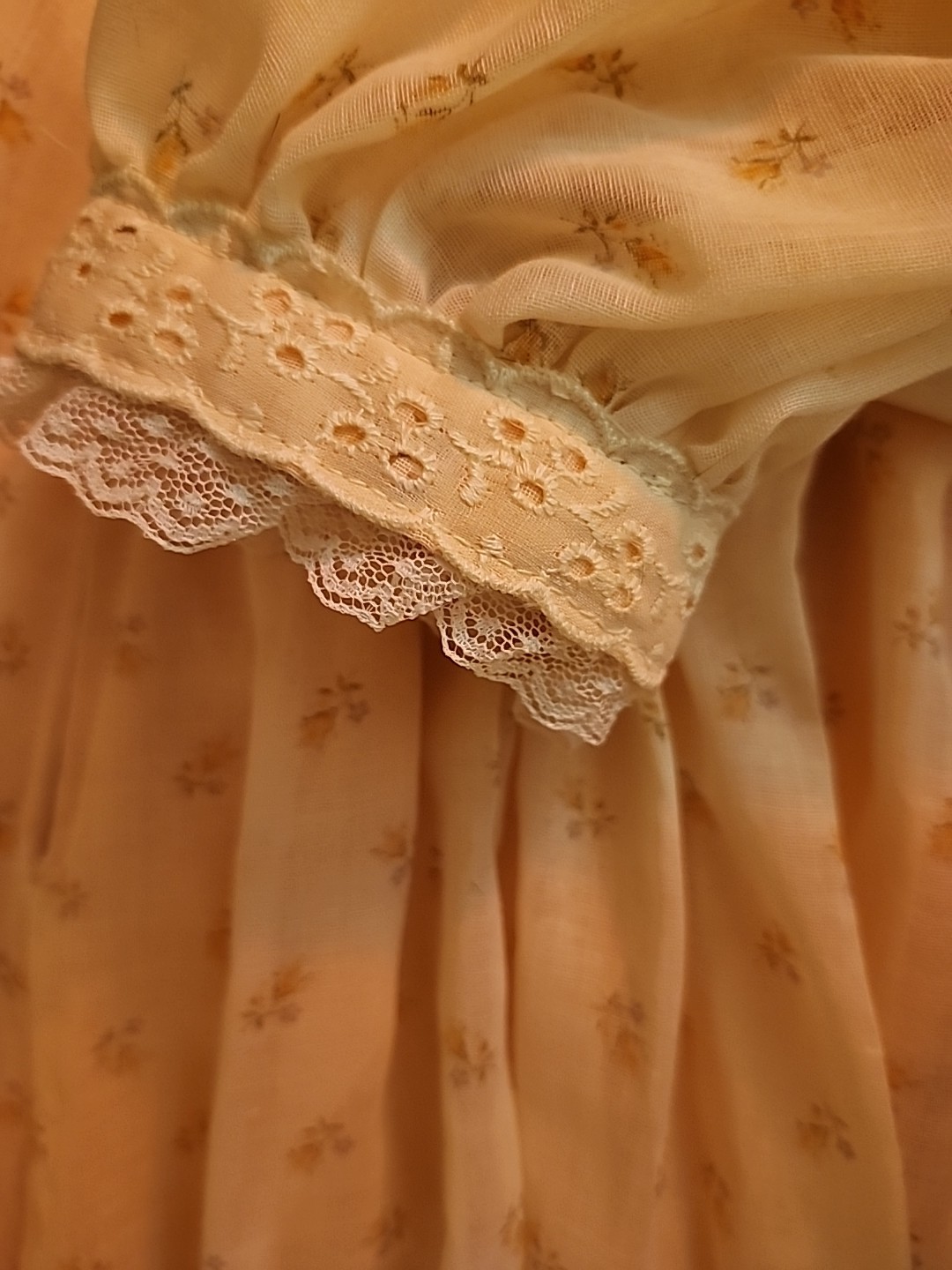Handmade Pink Vintage Floral Victorian Prarie Cottagecore Dress