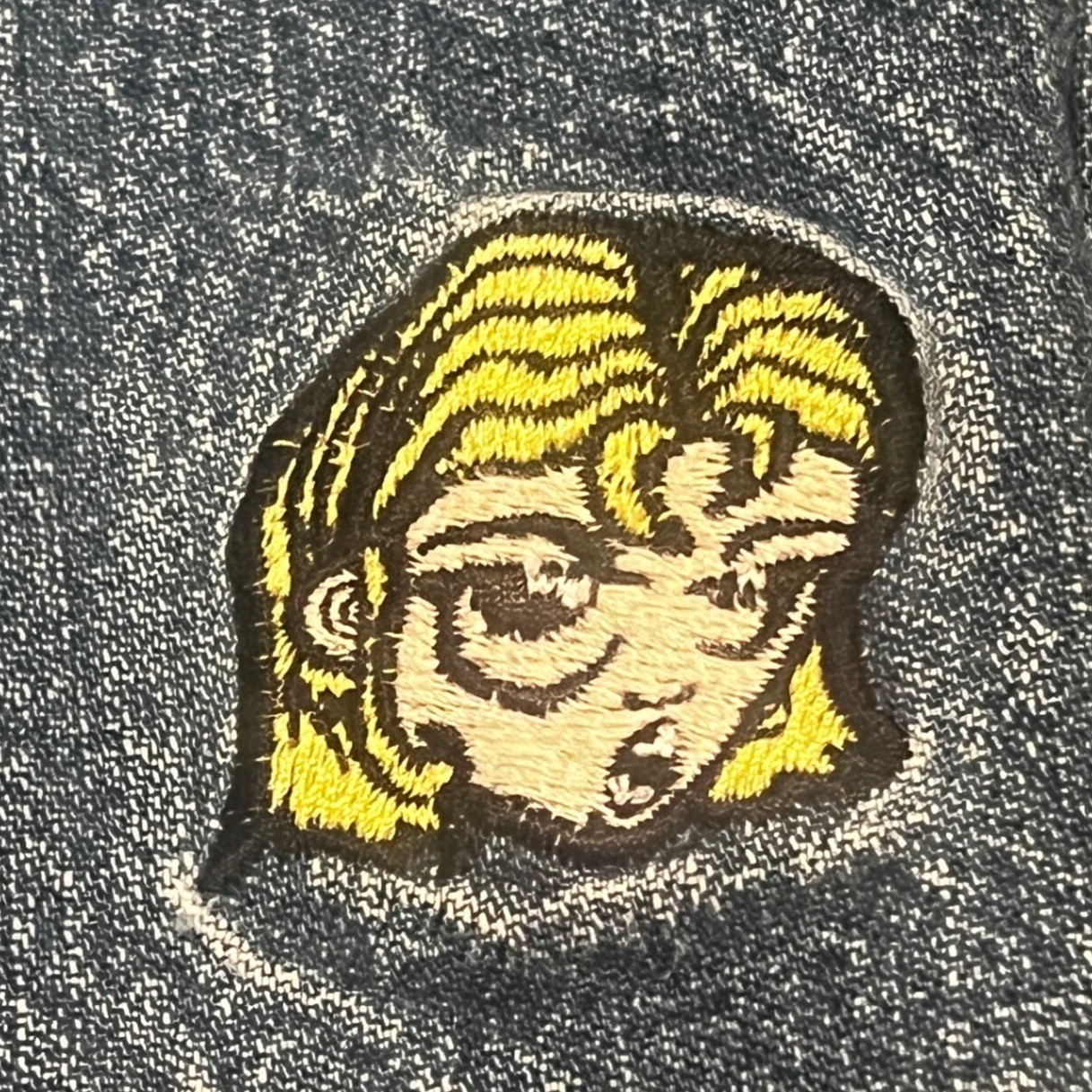Y2K JNCO Girlie Stuff Spacey Wide Leg Jeans Baggy Skater Patch USA size 1