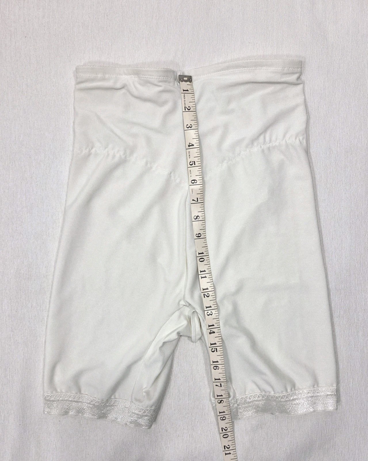 SMOOTHIE WAIST ELIMINATOR White Girdle style 4038 leg grip shapewear Large USA