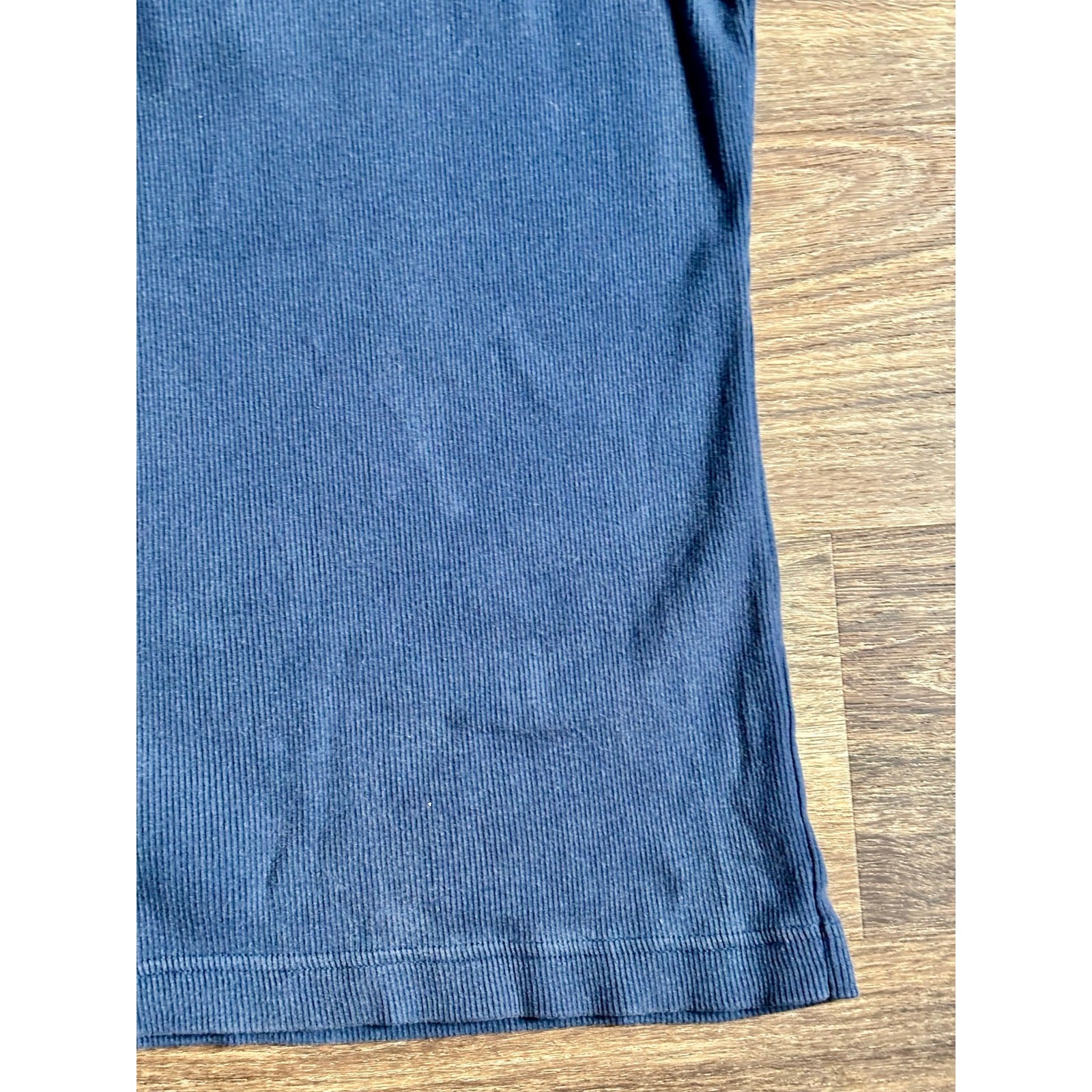 Vintage 1990s Together! Navy Blue Tank Top Floral Embroidery Cotton Medium