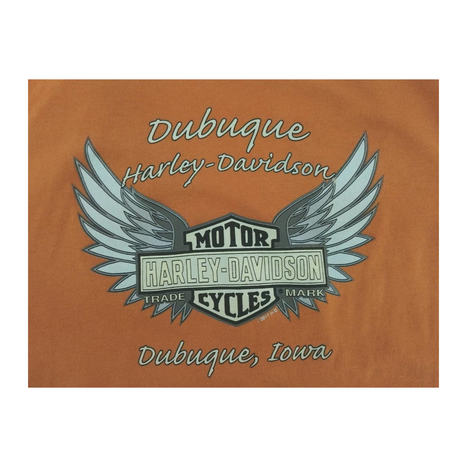 Harley Davidson Women’s Deep V Neck Blouse Orange XL