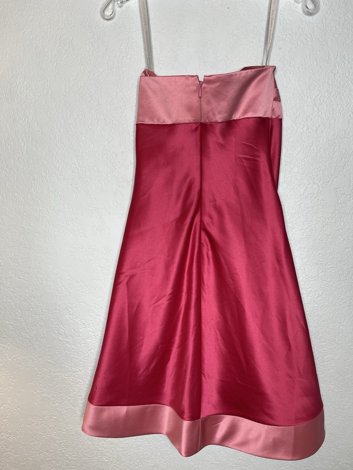 Bill Levkoff Classics Y2K Strapless Dress Pink Prom Hoco Party Gossip Girl